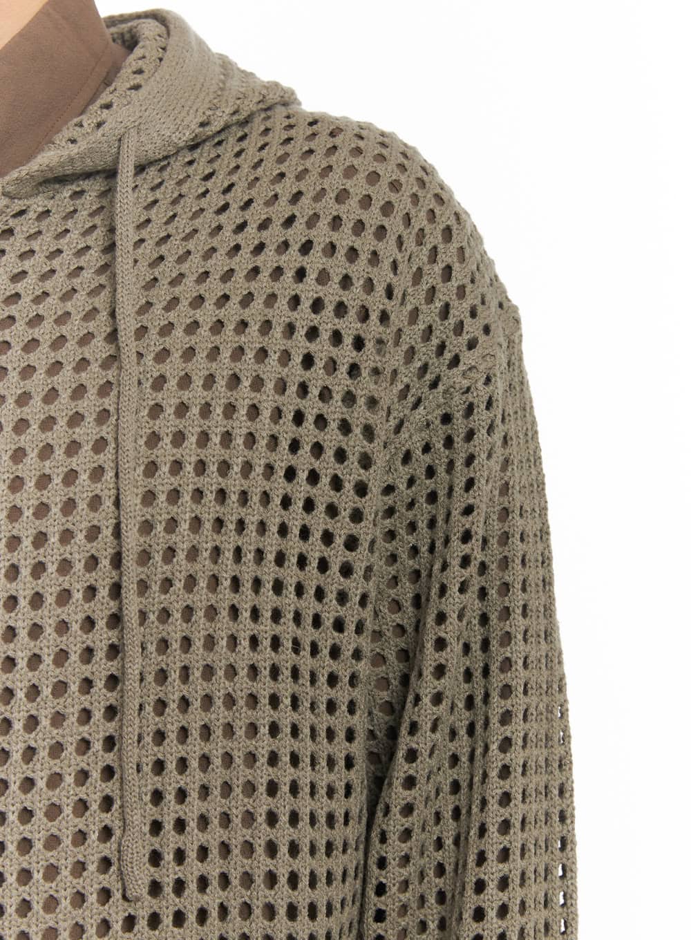 Men's Mesh Knit Hooded Zip-Up Jacket IM514 - Image 6