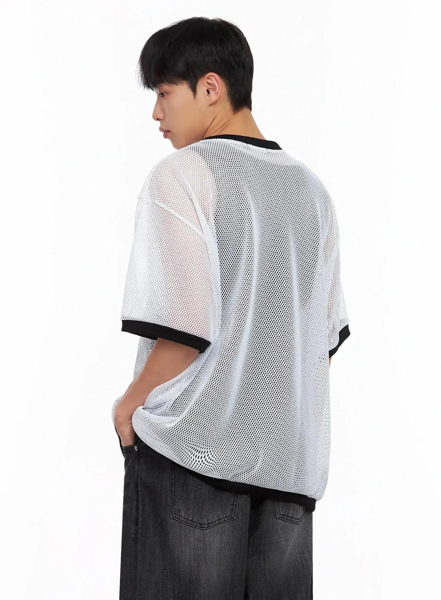 Men's Mesh Star Jersey Tee IL516 - Image 10