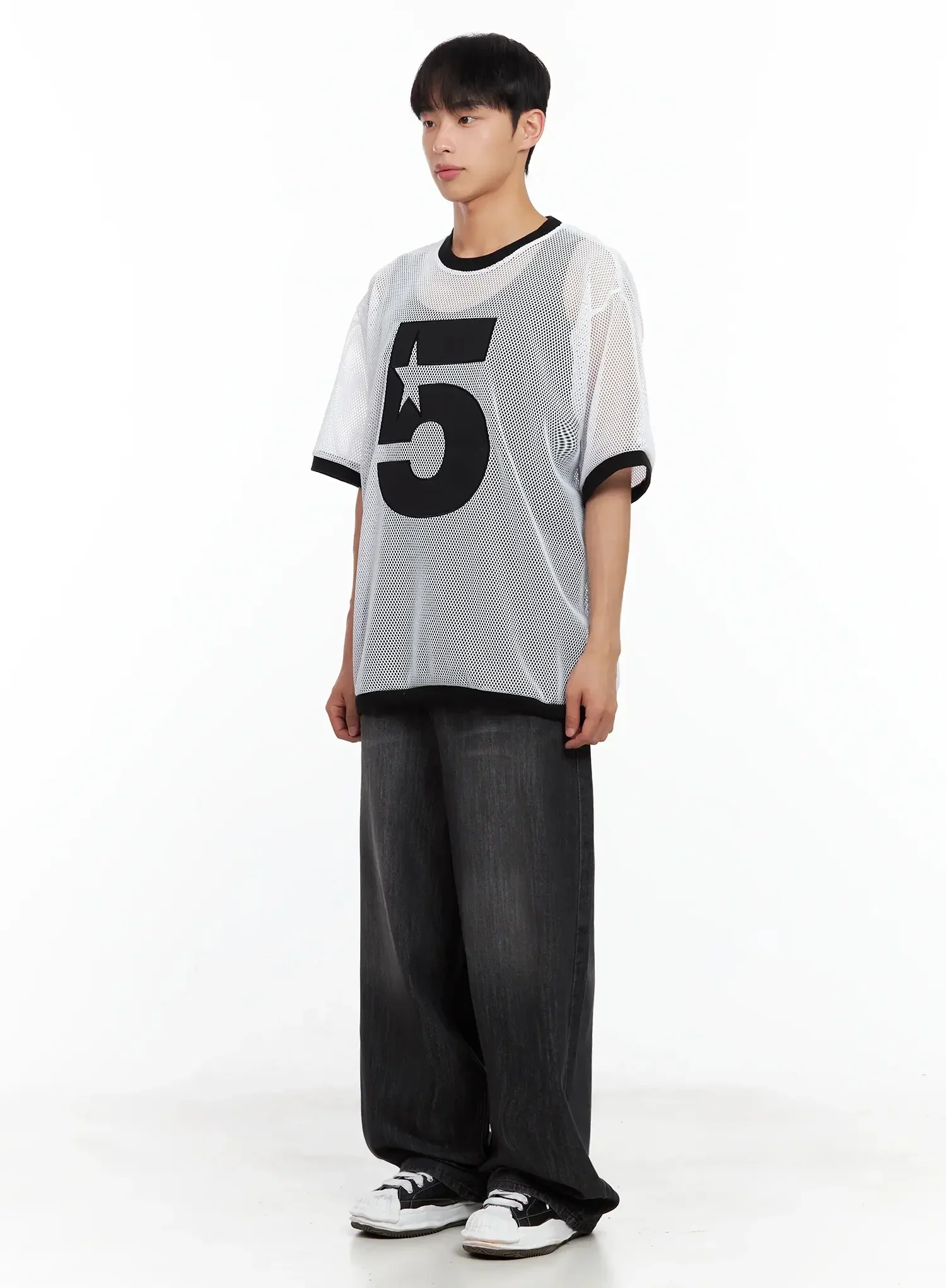 Men's Mesh Star Jersey Tee IL516 - Image 12