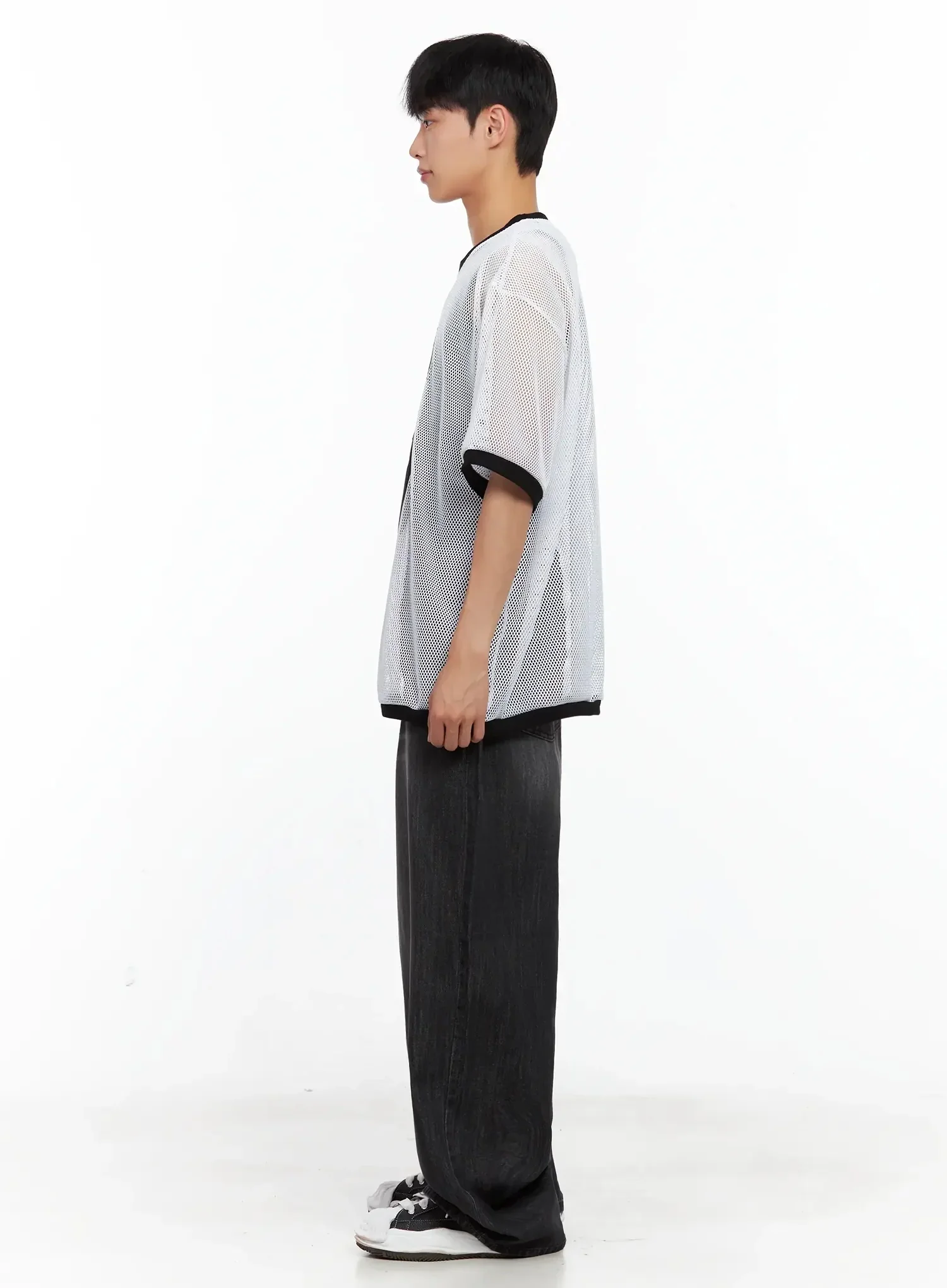Men's Mesh Star Jersey Tee IL516 - Image 13