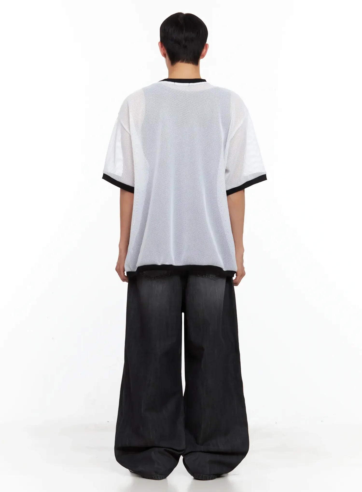 Men's Mesh Star Jersey Tee IL516 - Image 14