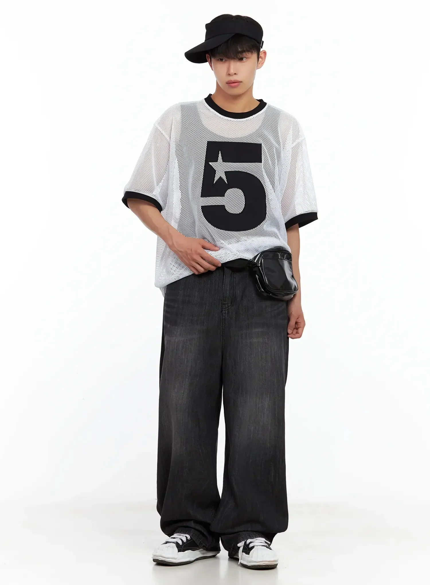 Men's Mesh Star Jersey Tee IL516 - Image 2