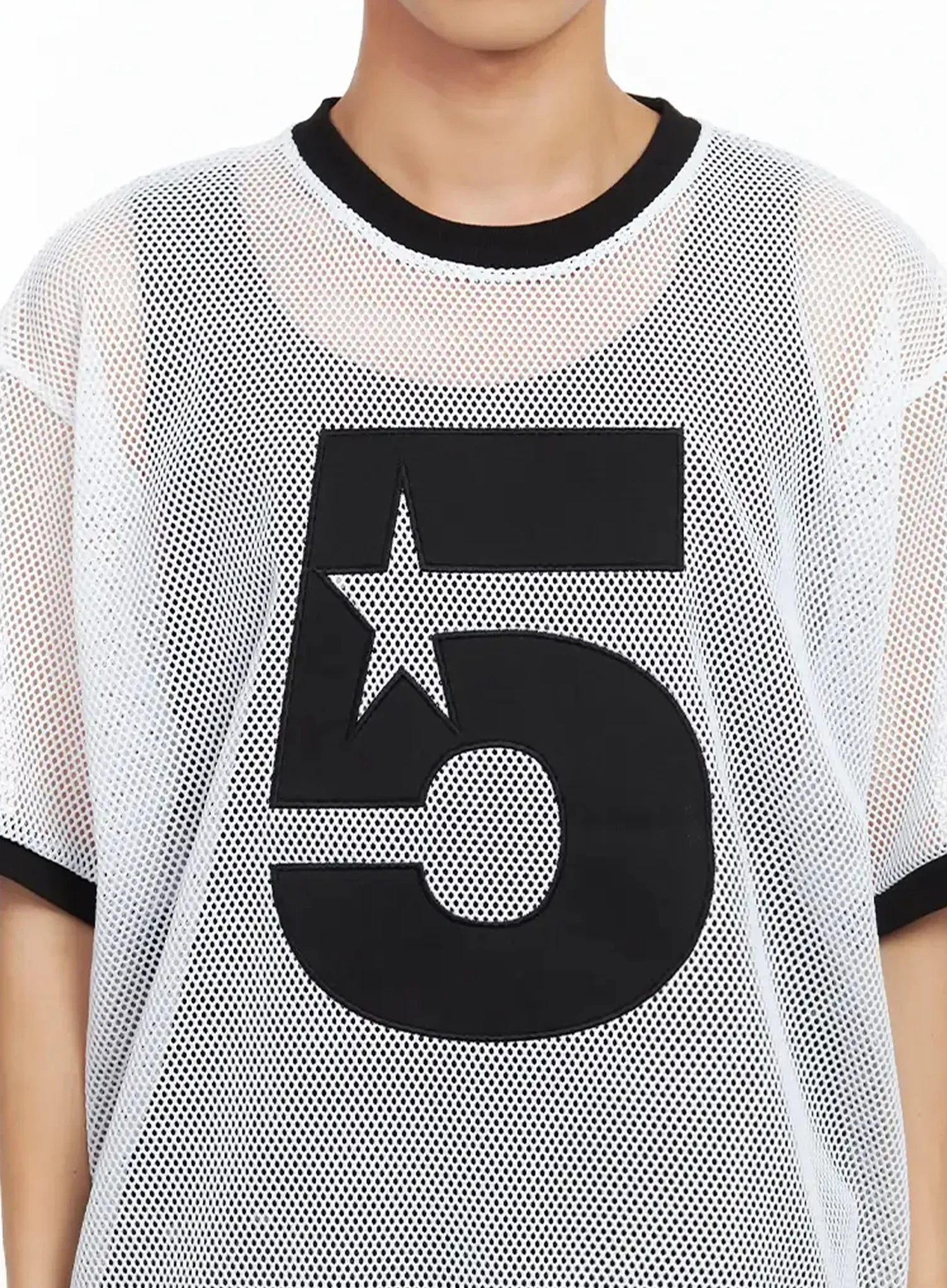 Men's Mesh Star Jersey Tee IL516 - Image 3