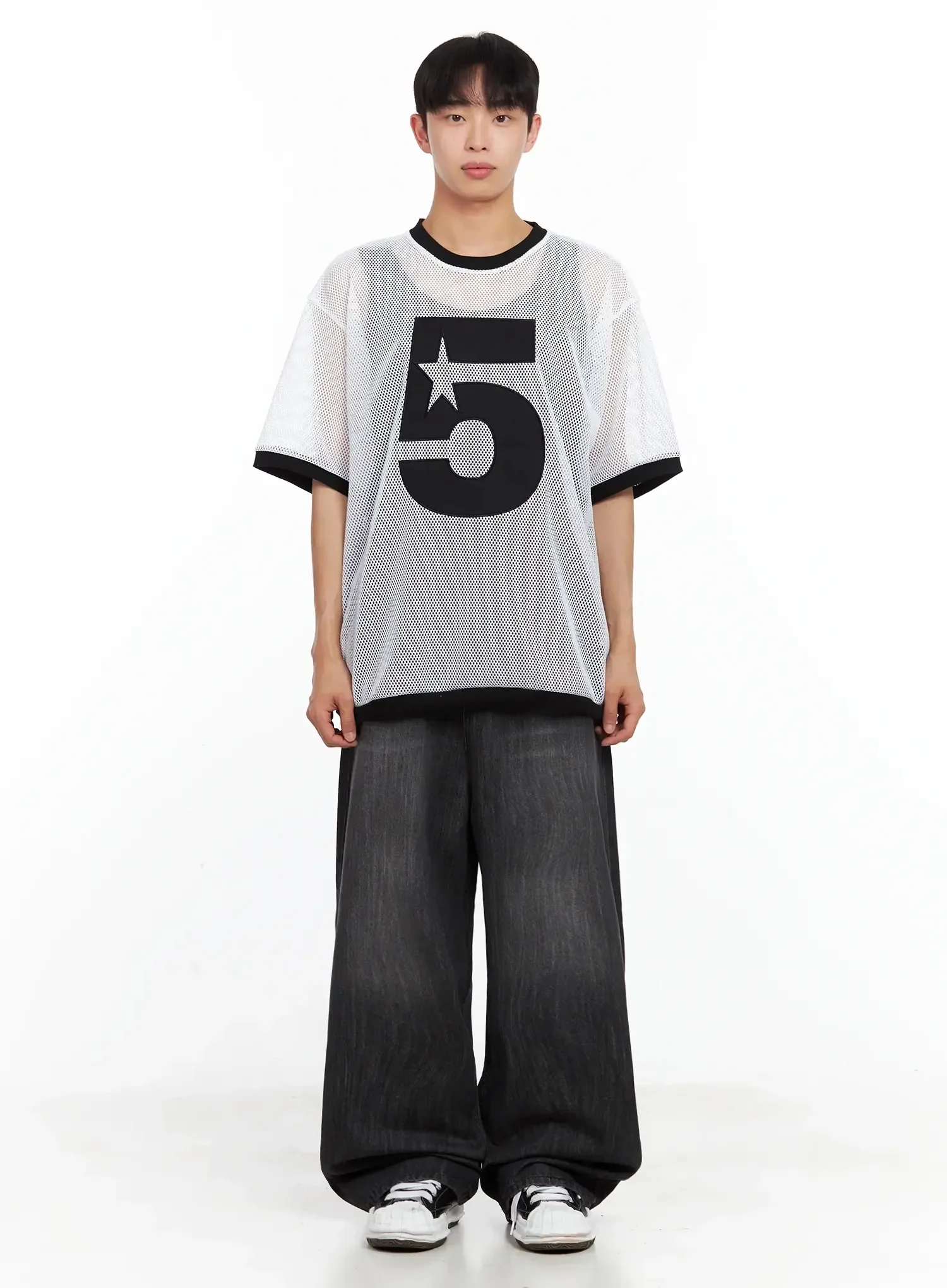 Men's Mesh Star Jersey Tee IL516 - Image 4