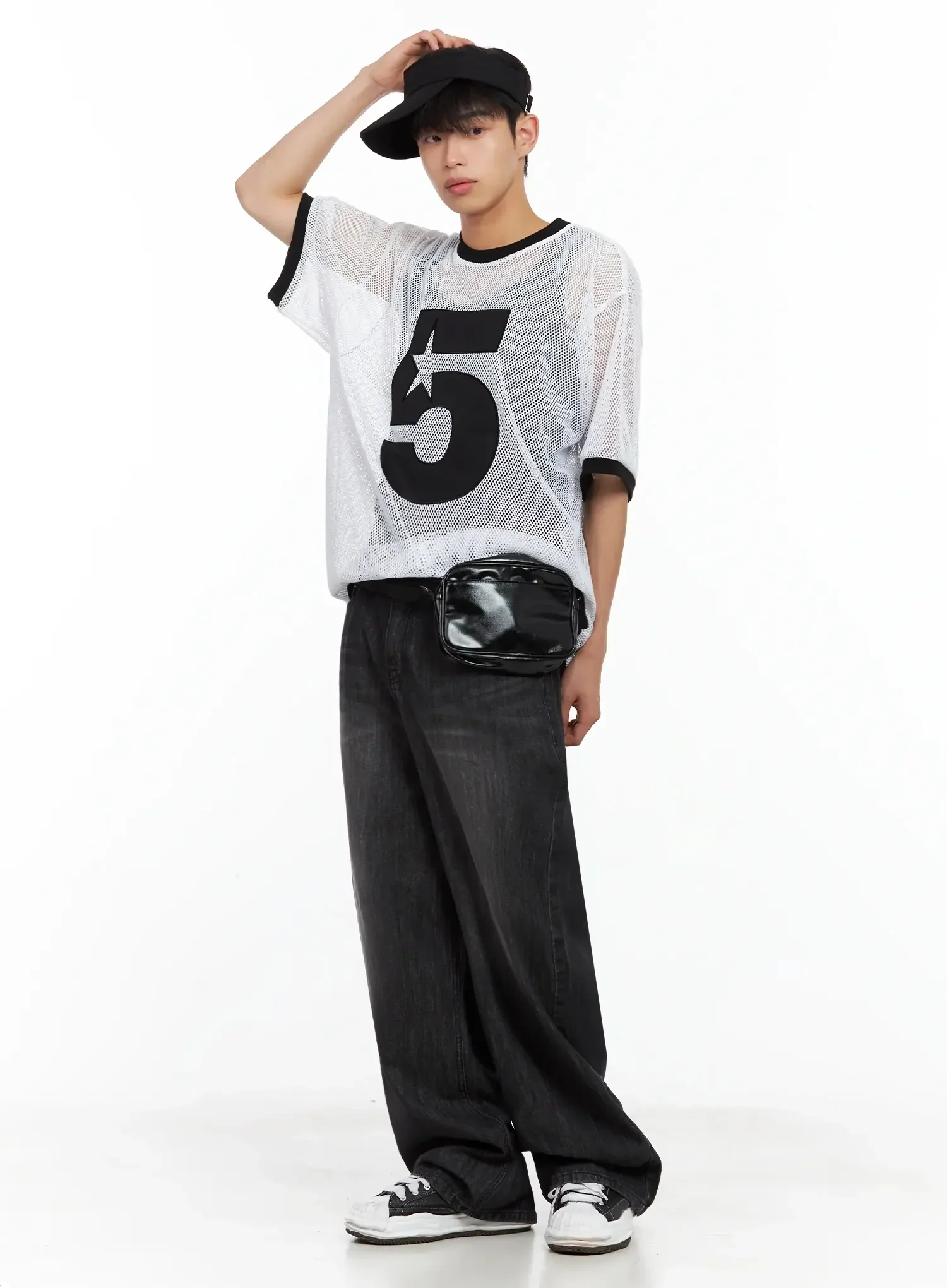 Men's Mesh Star Jersey Tee IL516 - Image 9