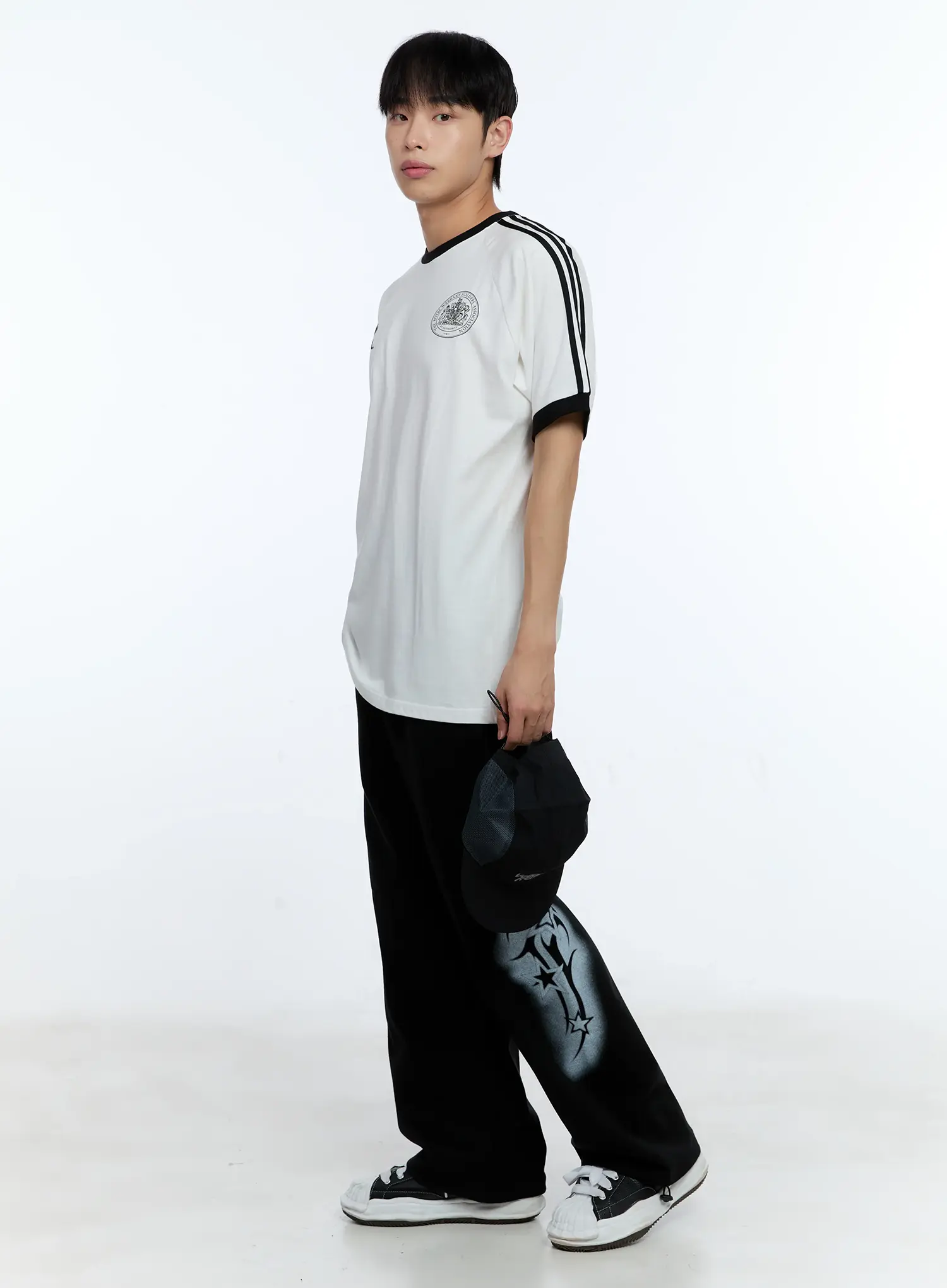 Men's Minimalist Graphic Cotton Tee IG515 - Image 2