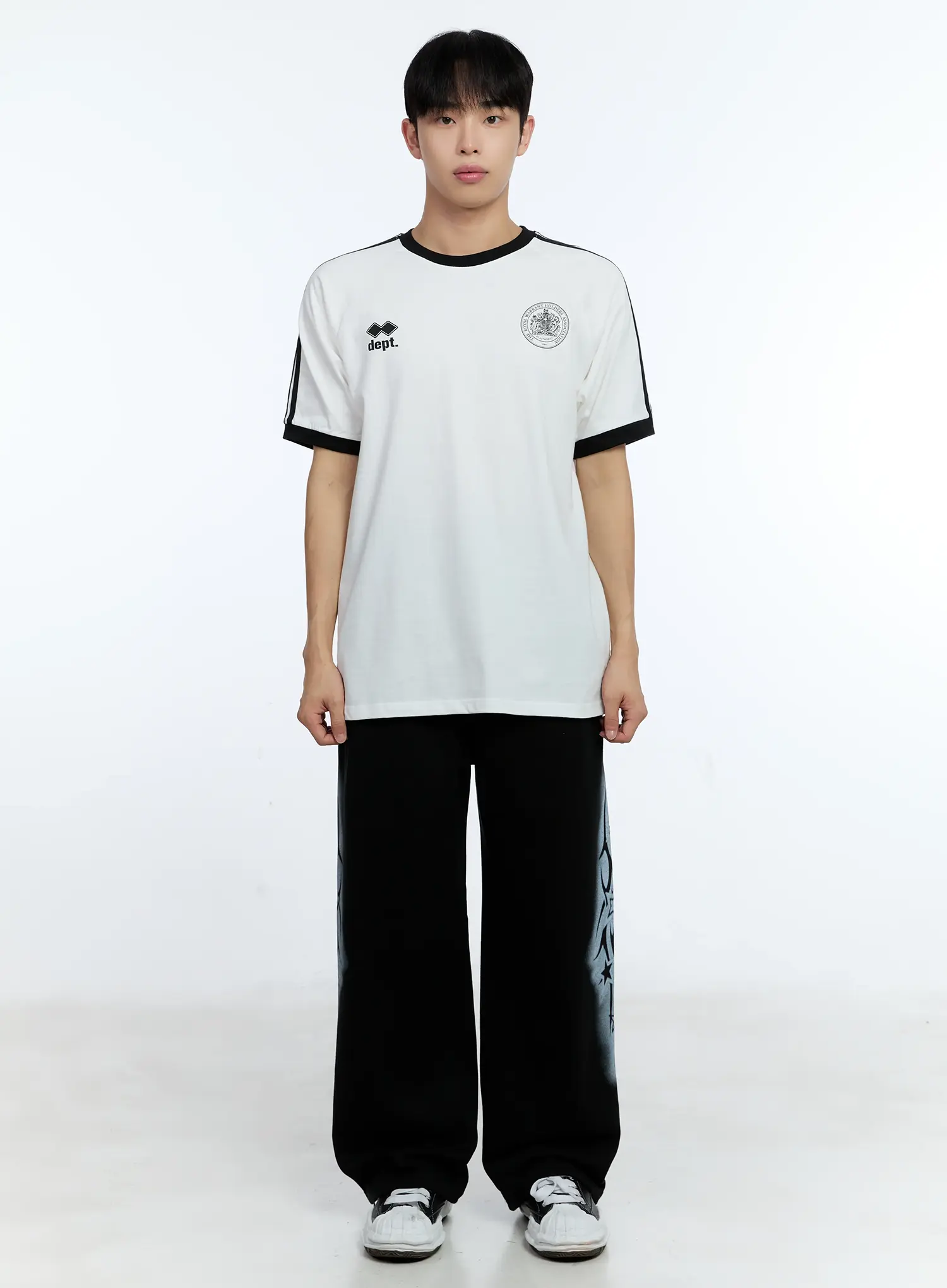 Men's Minimalist Graphic Cotton Tee IG515 - Image 3