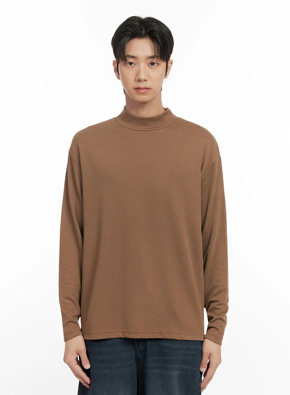 Men's Mock Neck Sweater ID406 - Image 12
