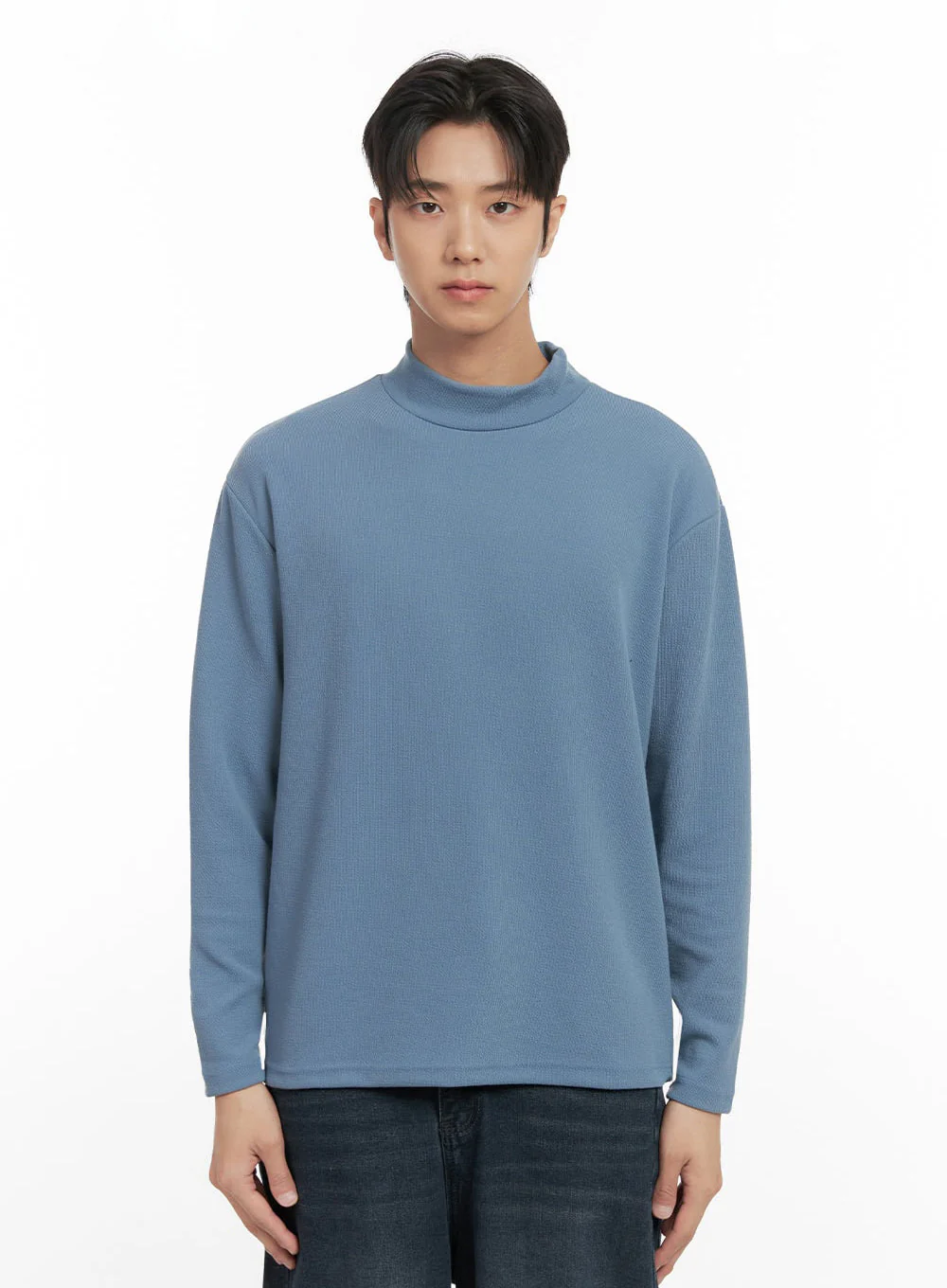 Men's Mock Neck Sweater ID406 - Image 13