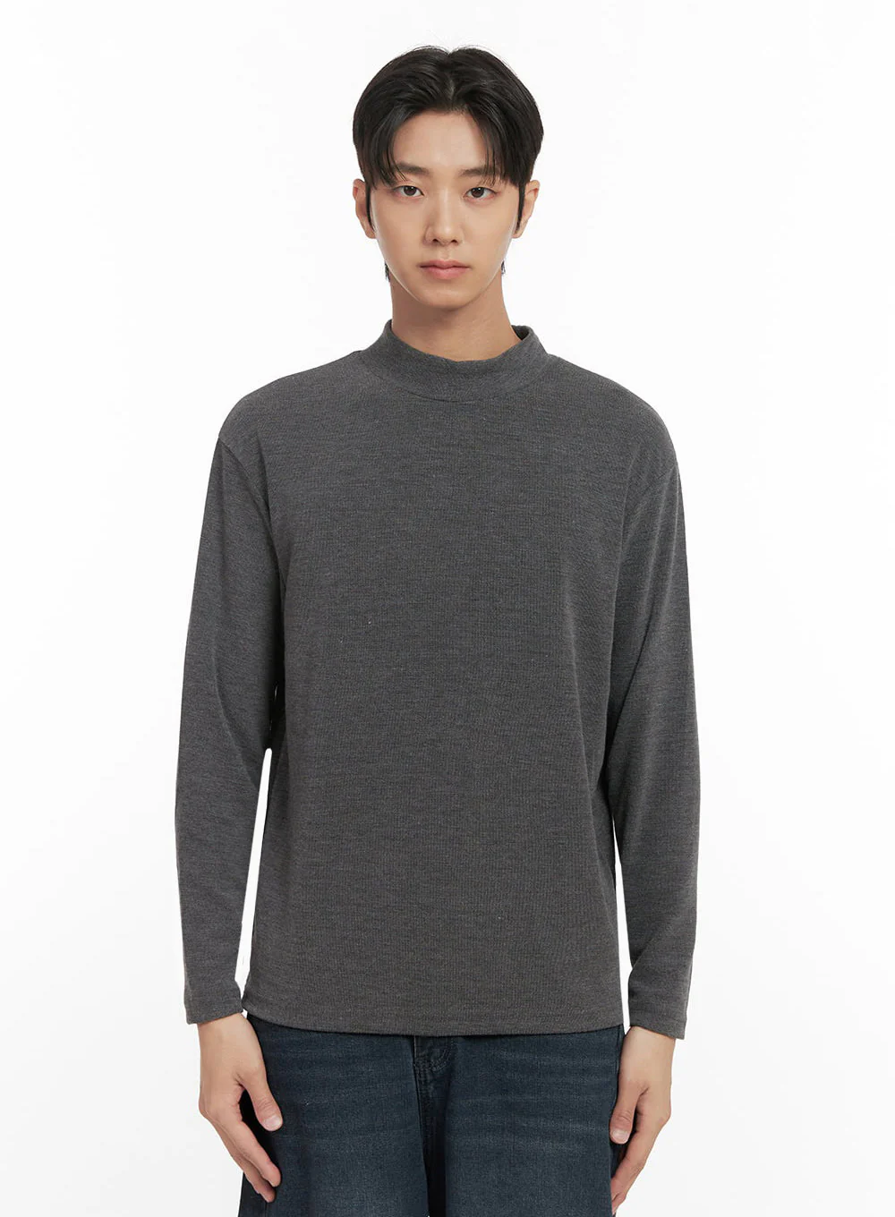 Men's Mock Neck Sweater ID406 - Image 14