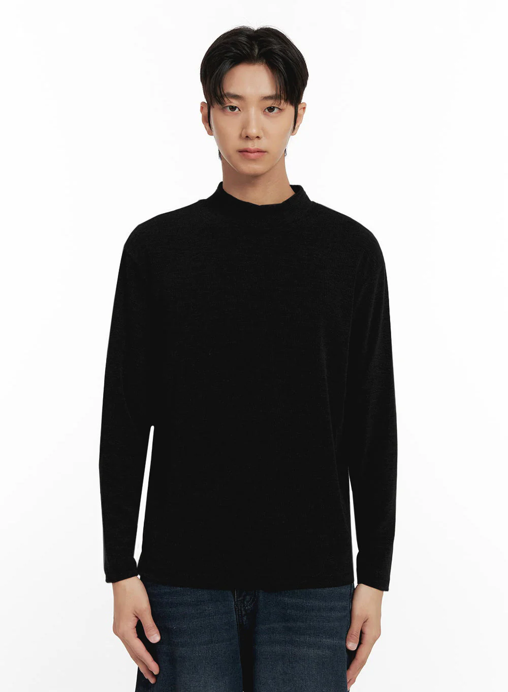 Men's Mock Neck Sweater ID406 - Image 15