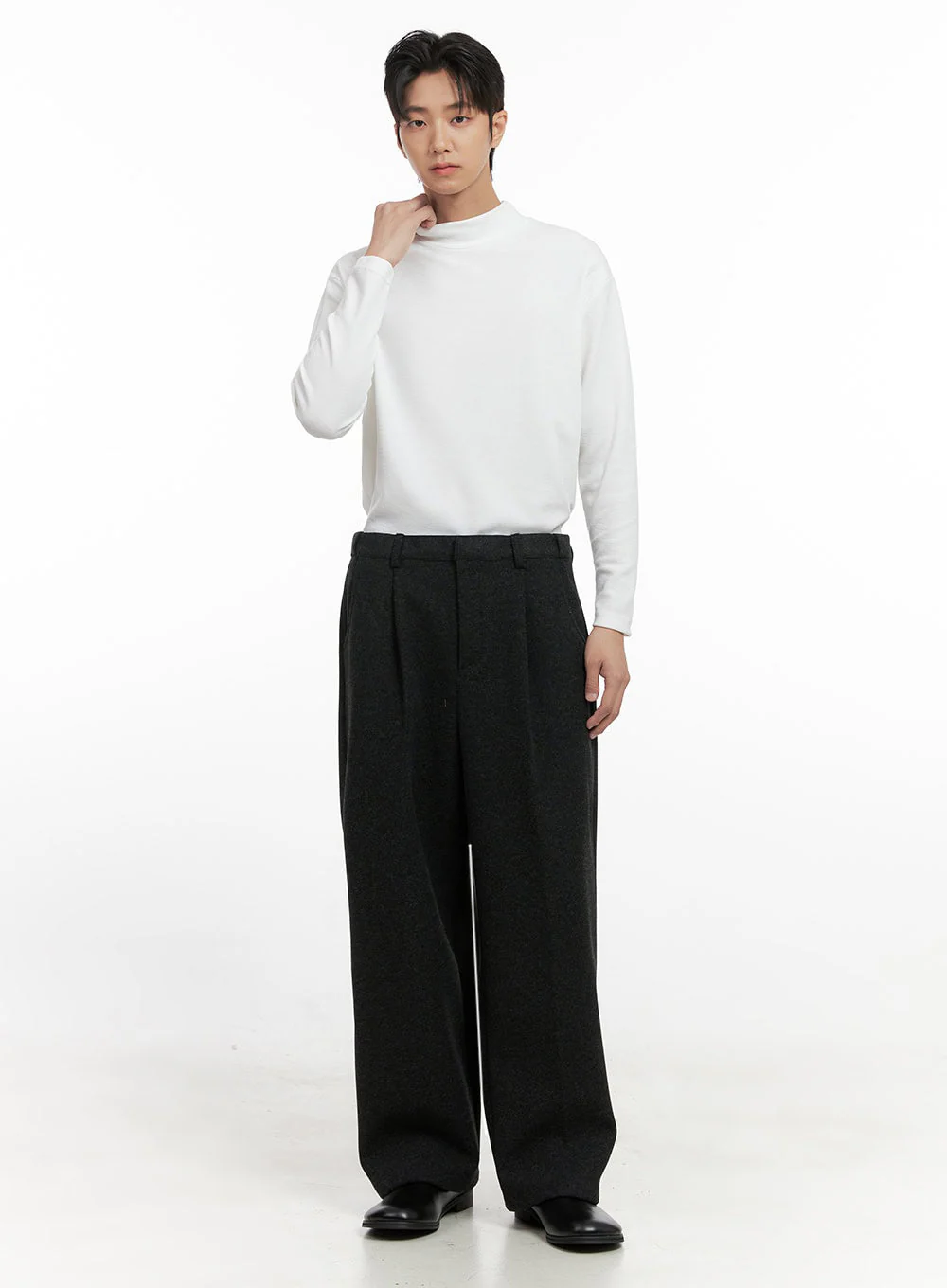 Men's Mock Neck Sweater ID406 - Image 2