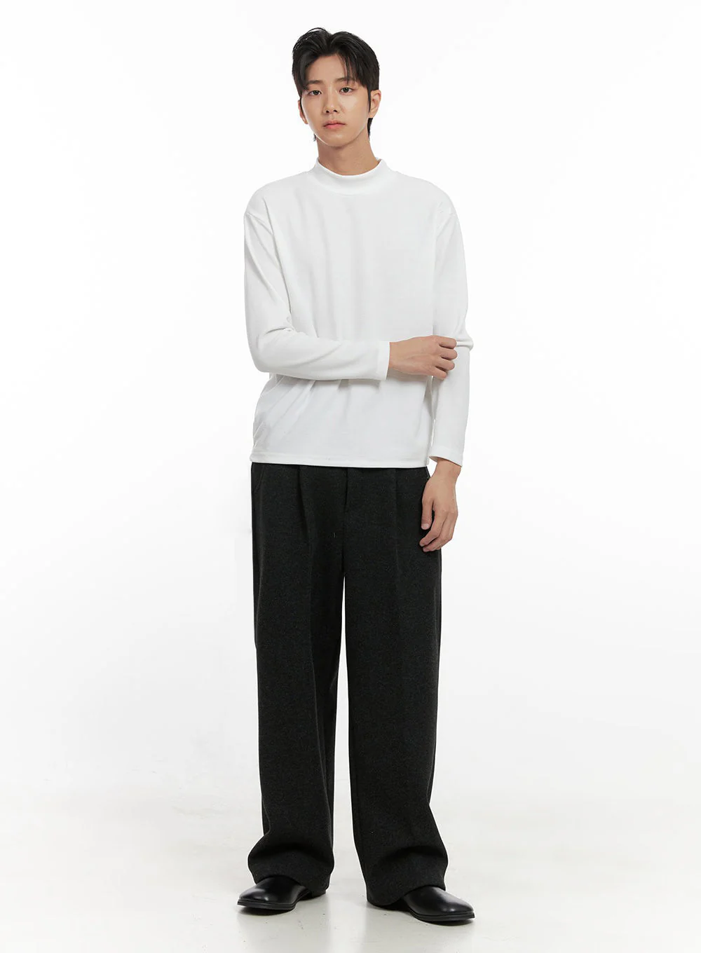 Men's Mock Neck Sweater ID406 - Image 6