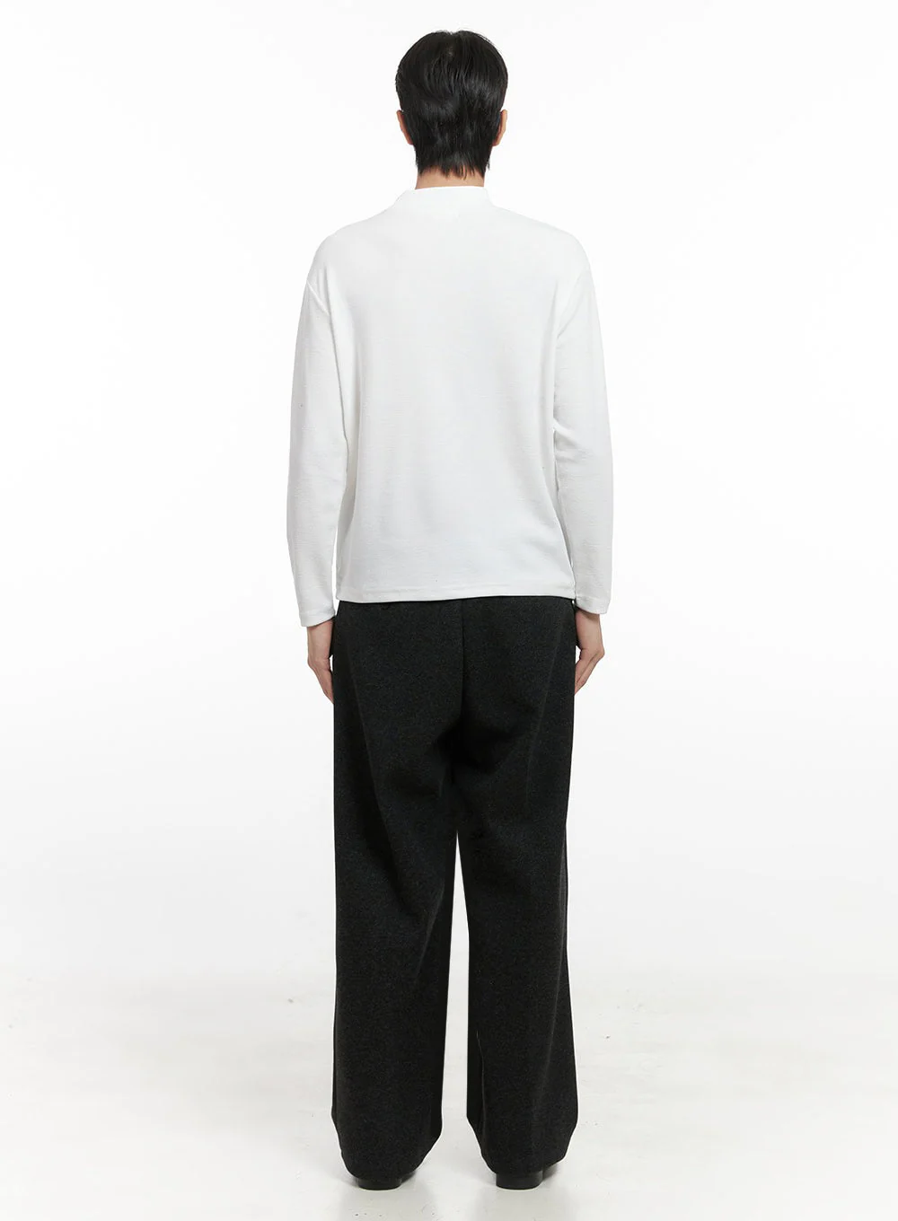 Men's Mock Neck Sweater ID406 - Image 9