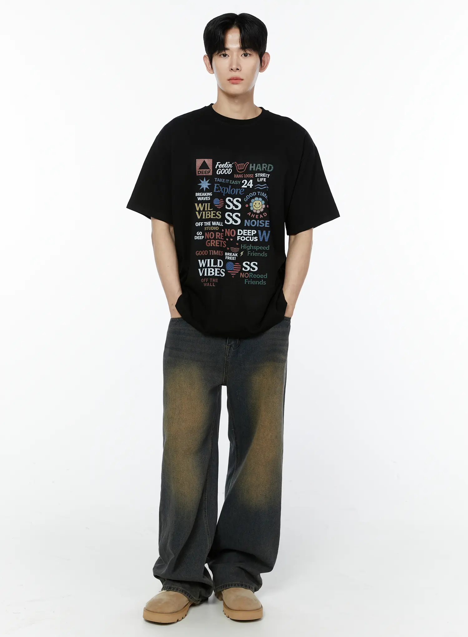Men's Modern Vibes Graphic T-Shirt IA527 - Image 2