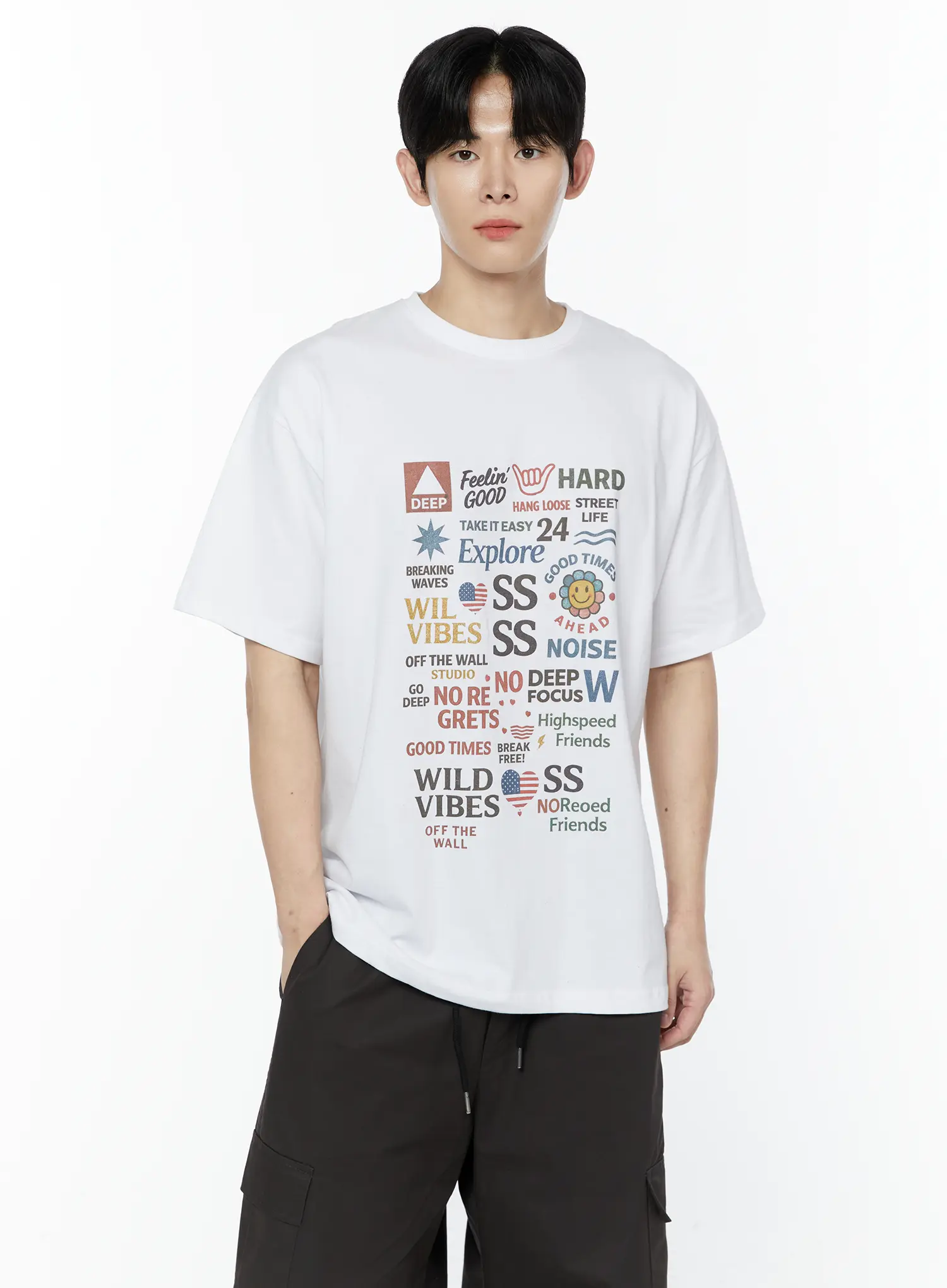 Men's Modern Vibes Graphic T-Shirt IA527 - Image 3