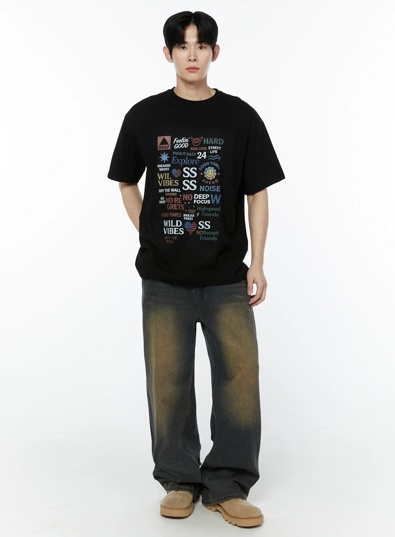 Men's Modern Vibes Graphic T-Shirt IA527 - Image 8