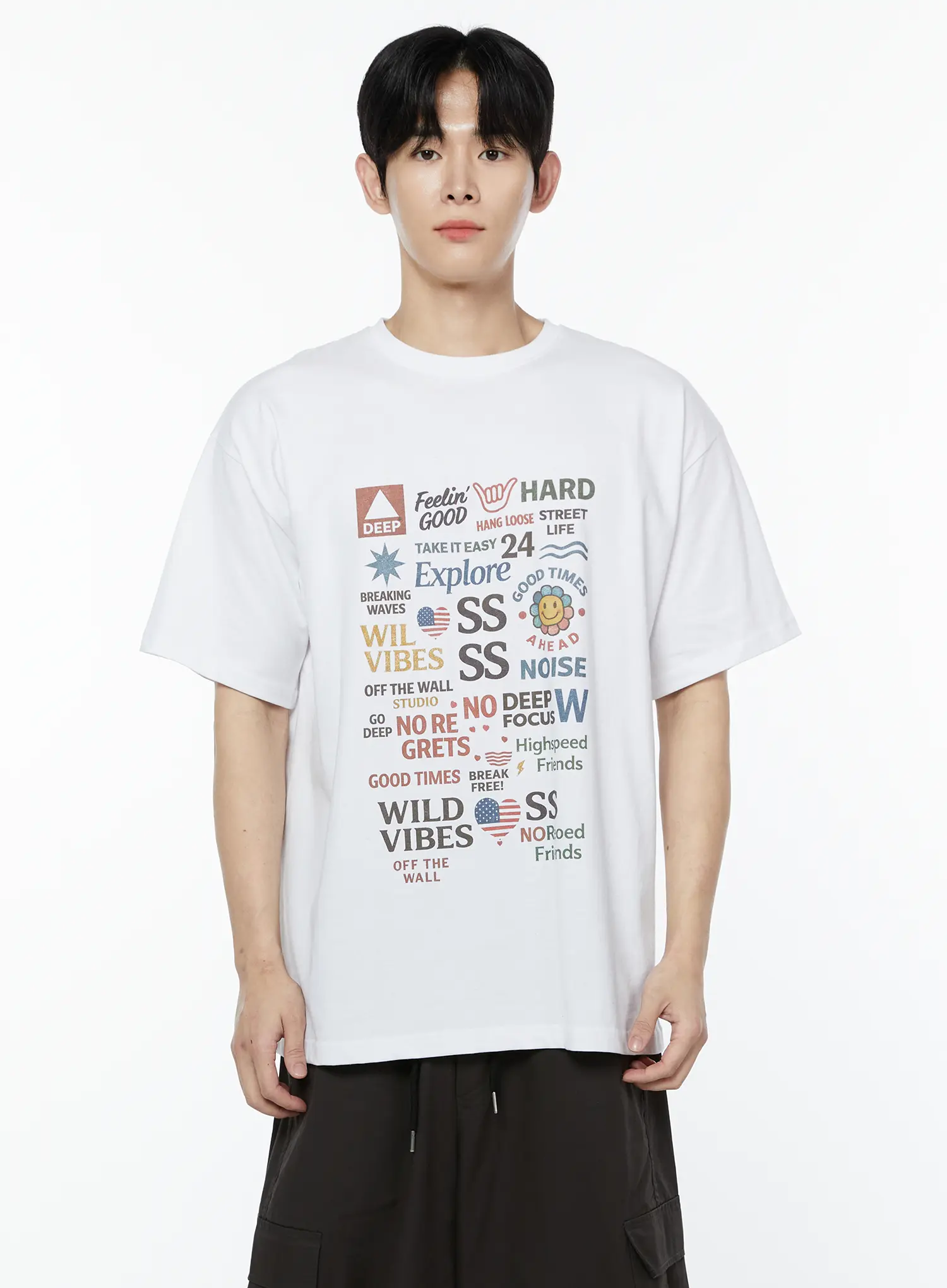 Men's Modern Vibes Graphic T-Shirt IA527 - Image 9