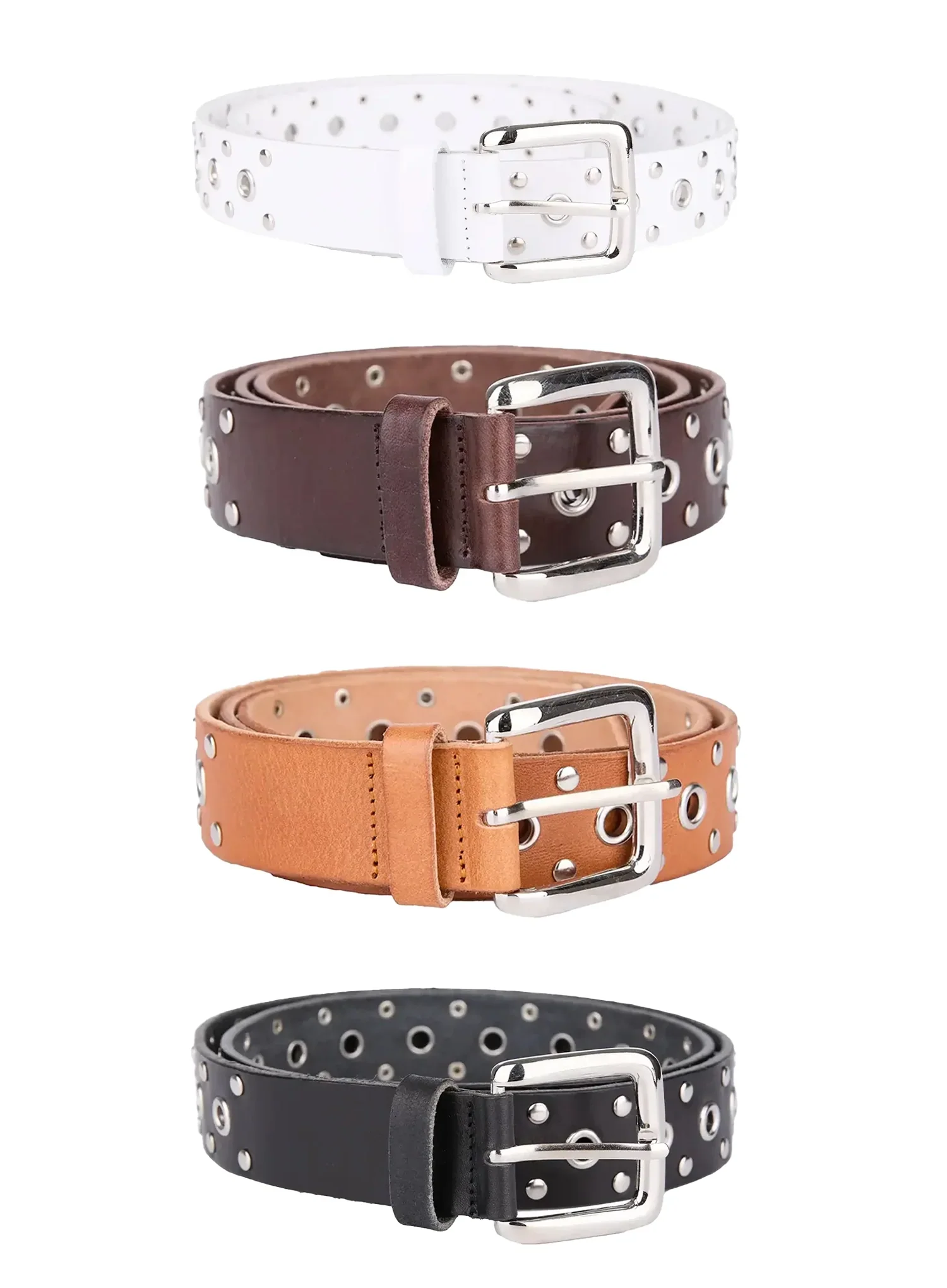 Men's Multi-Eyelet Grommet Belt IL516
