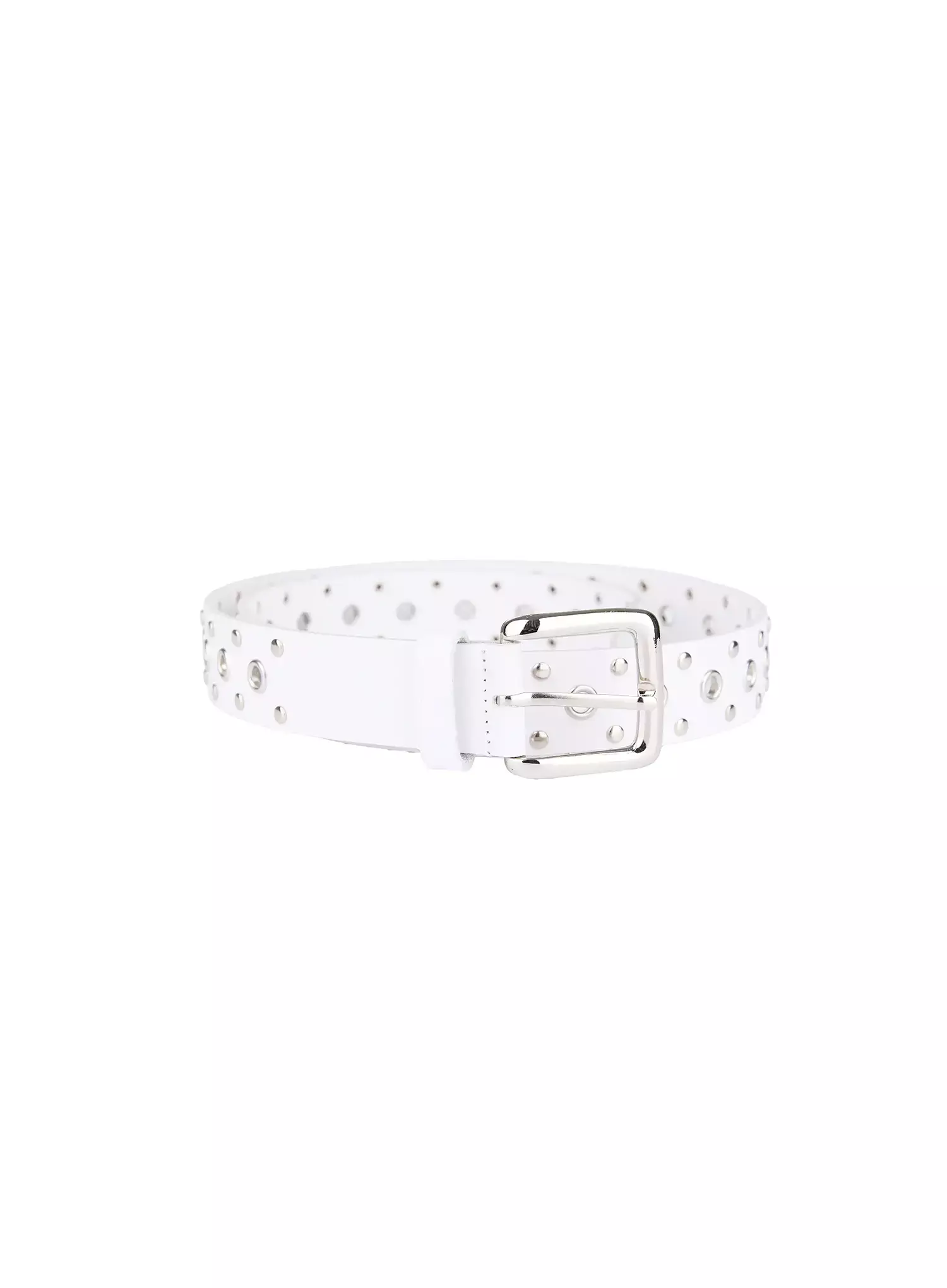 Men's Multi-Eyelet Grommet Belt IL516 - Image 7