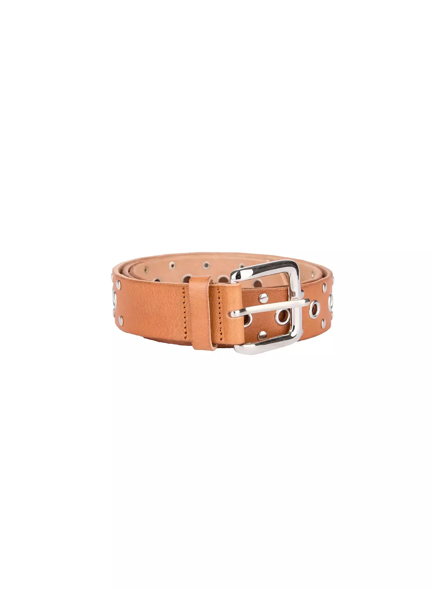 Men's Multi-Eyelet Grommet Belt IL516 - Image 8