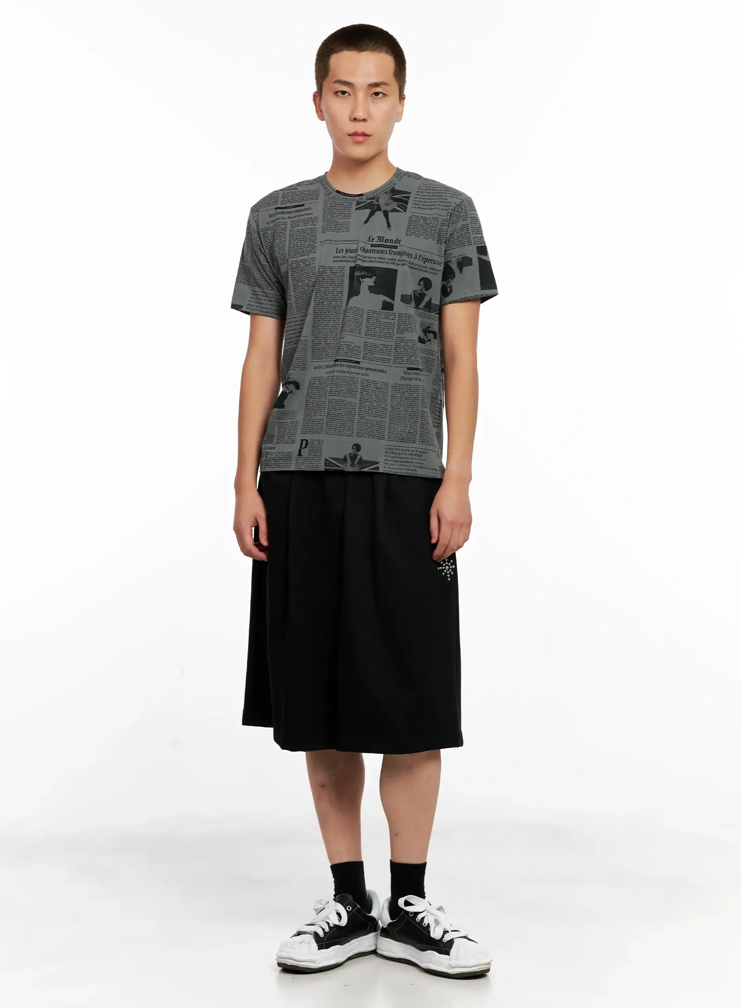 Men's Newspaper Graphic Tee IG511 - Image 12