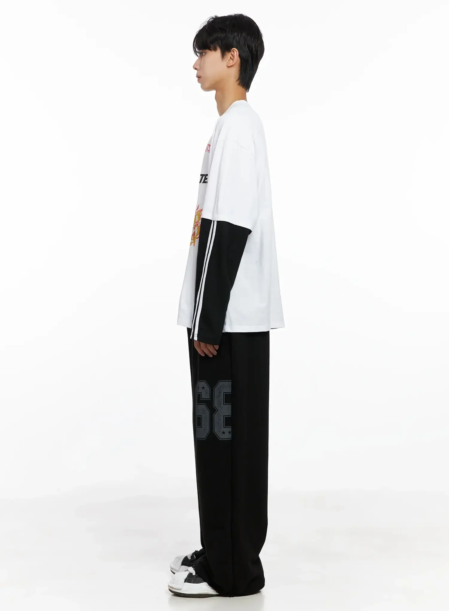 Men's Number Graphic Sweatpants IO516 - Image 11