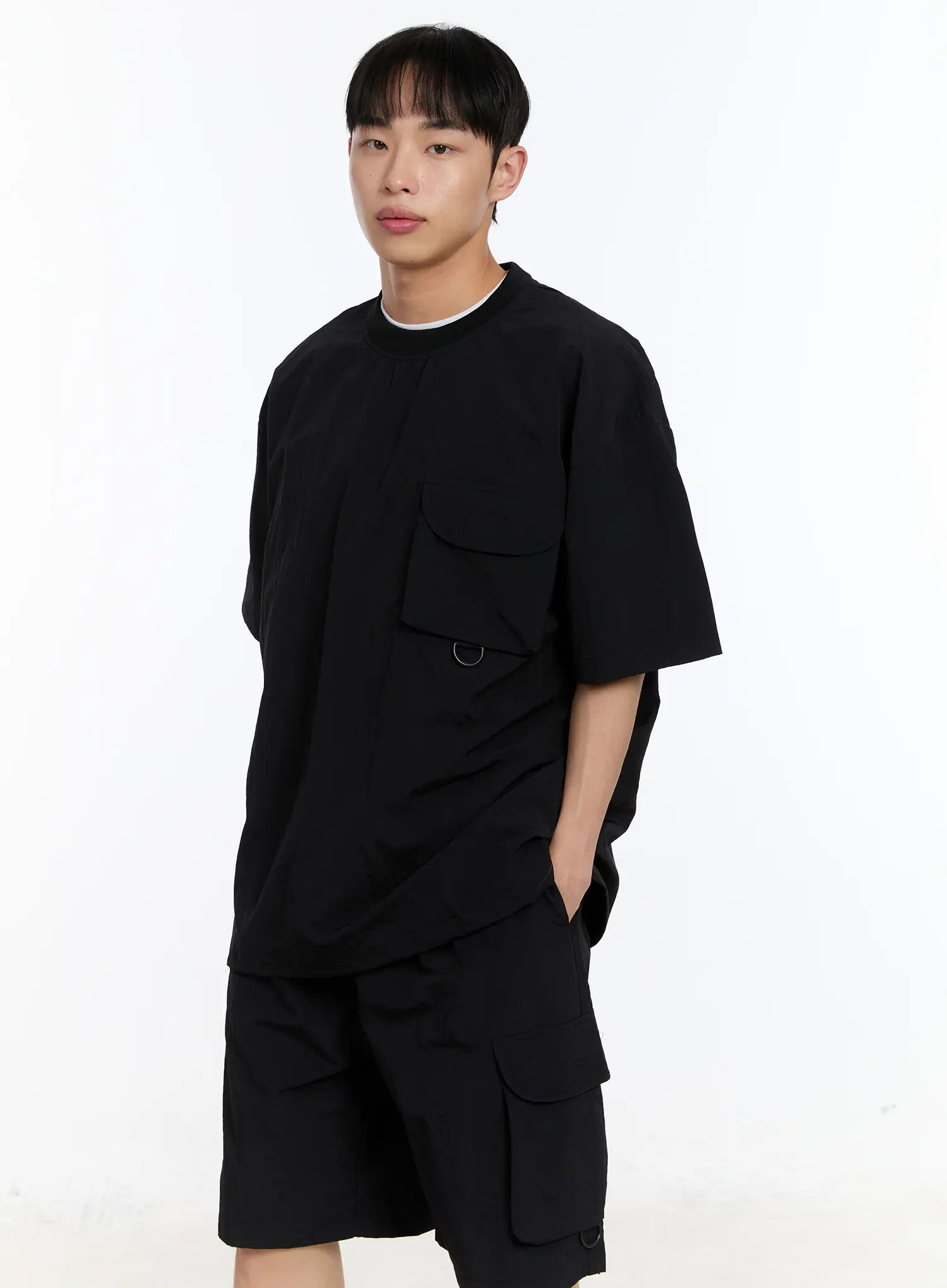 Men's Nylon Pocket T-Shirt IA508 - Image 2