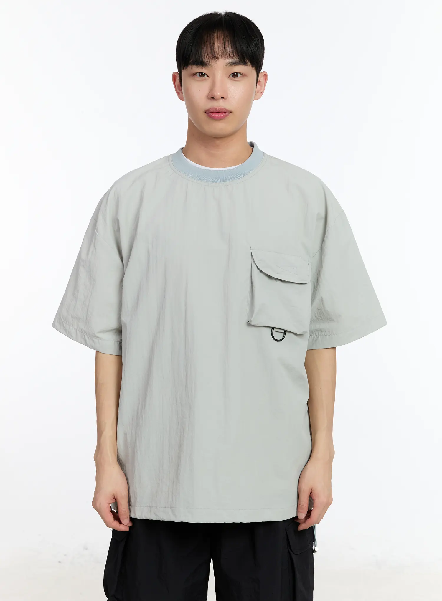 Men's Nylon Pocket T-Shirt IA508 - Image 9