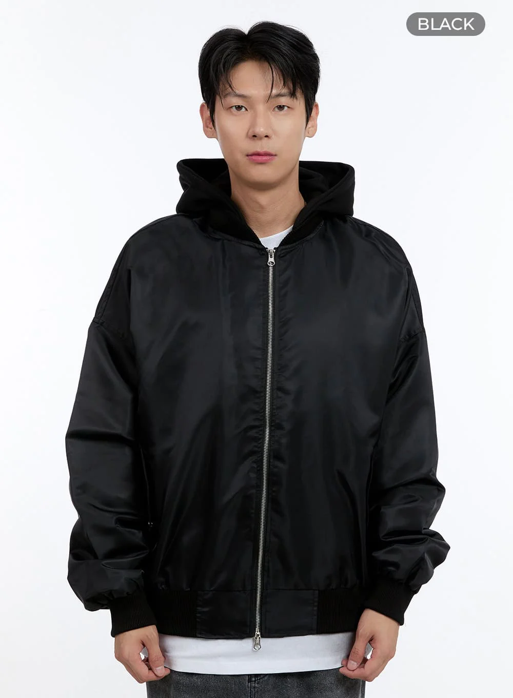 Men's Oversized Bomber Jacket IG427 - Image 11