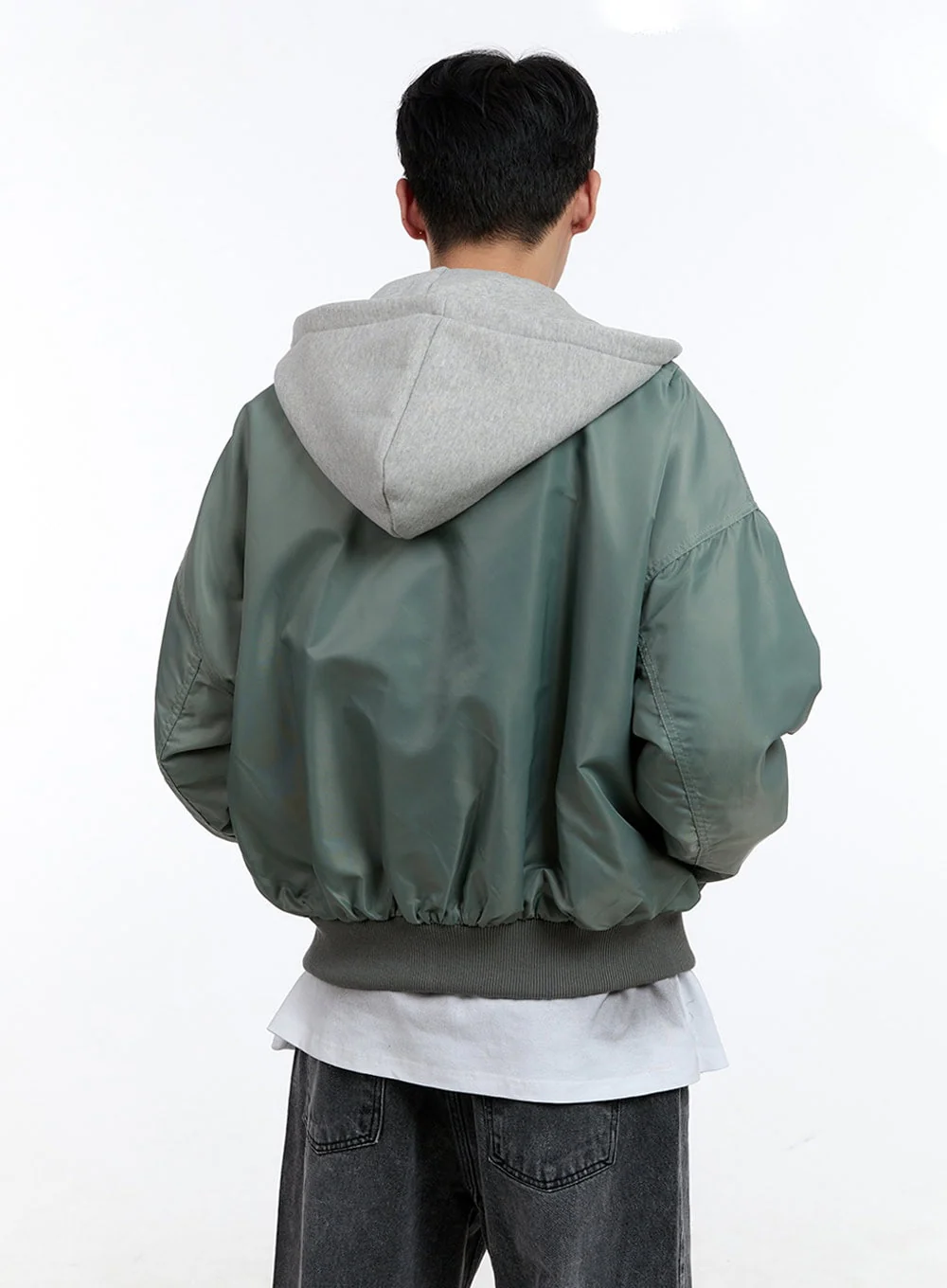 Men's Oversized Bomber Jacket IG427 - Image 5
