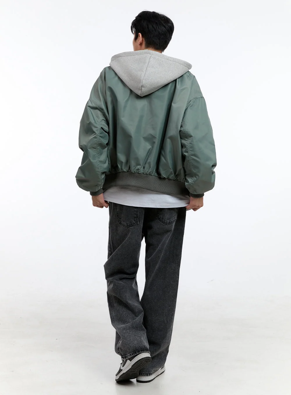 Men's Oversized Bomber Jacket IG427 - Image 8