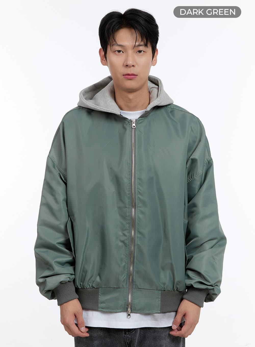 Men's Oversized Bomber Jacket IG427 - Image 9
