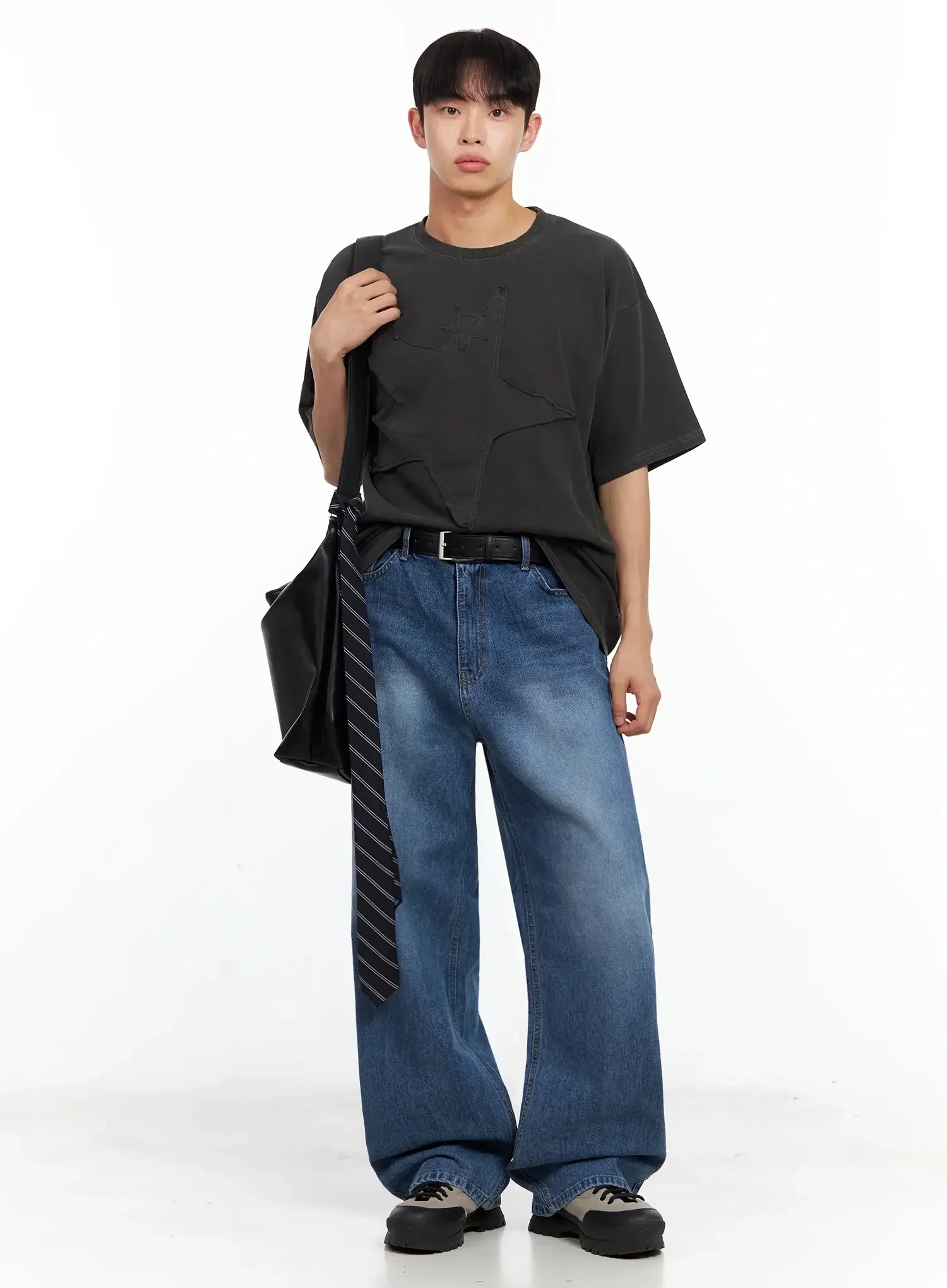 Men's Oversized Crossbody Shoulder Bag IL516 - Image 3