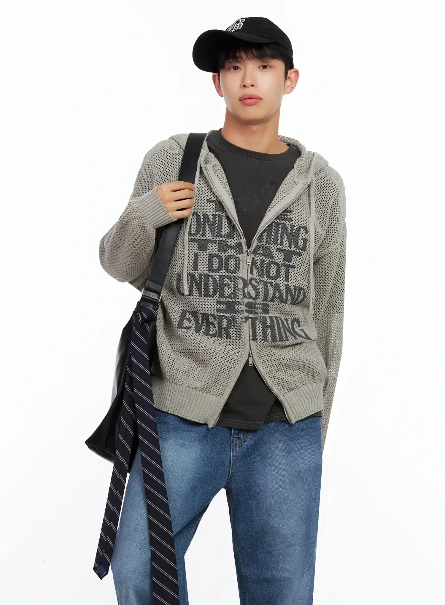 Men's Oversized Crossbody Shoulder Bag IL516 - Image 5