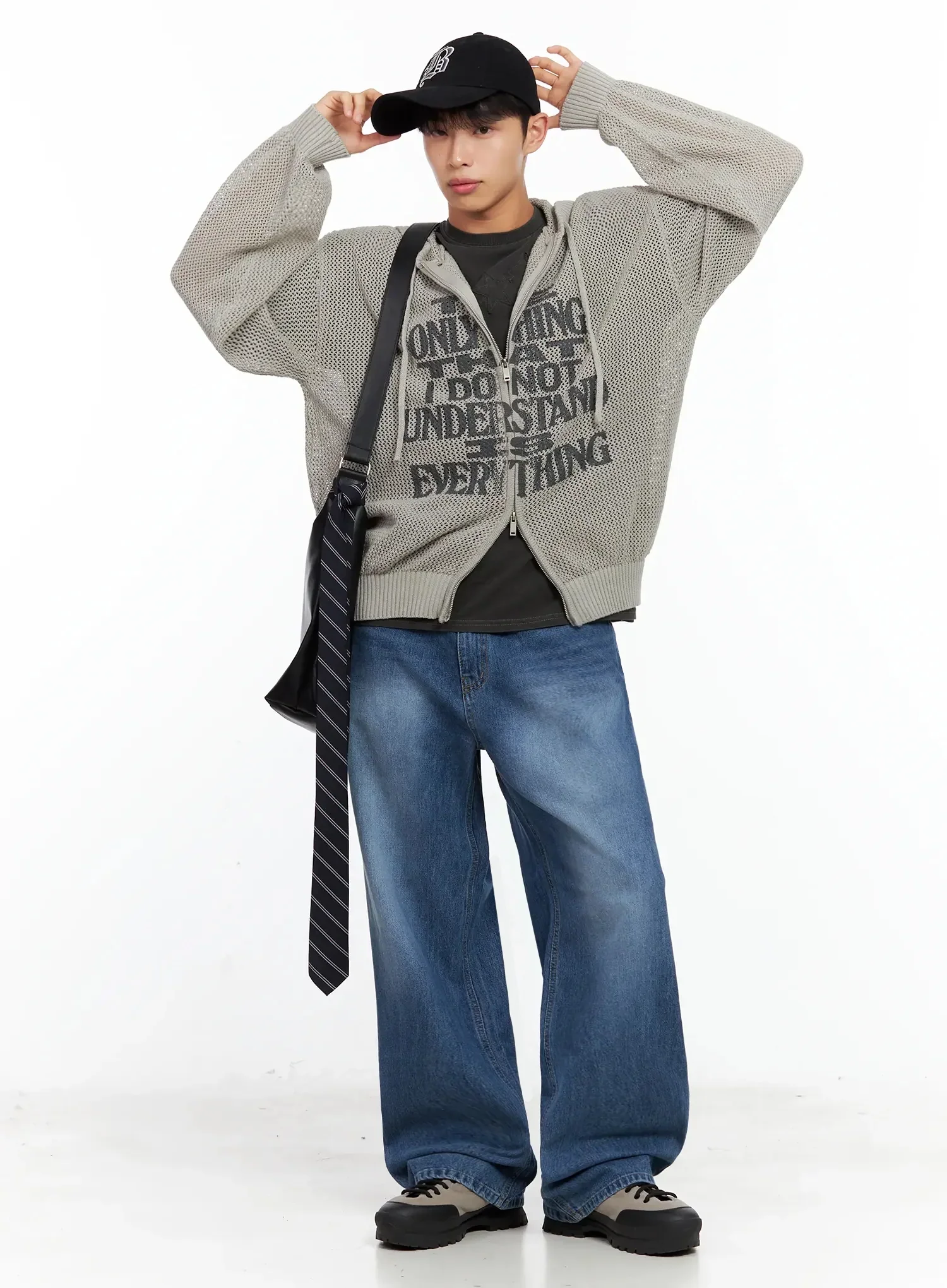 Men's Oversized Crossbody Shoulder Bag IL516 - Image 6