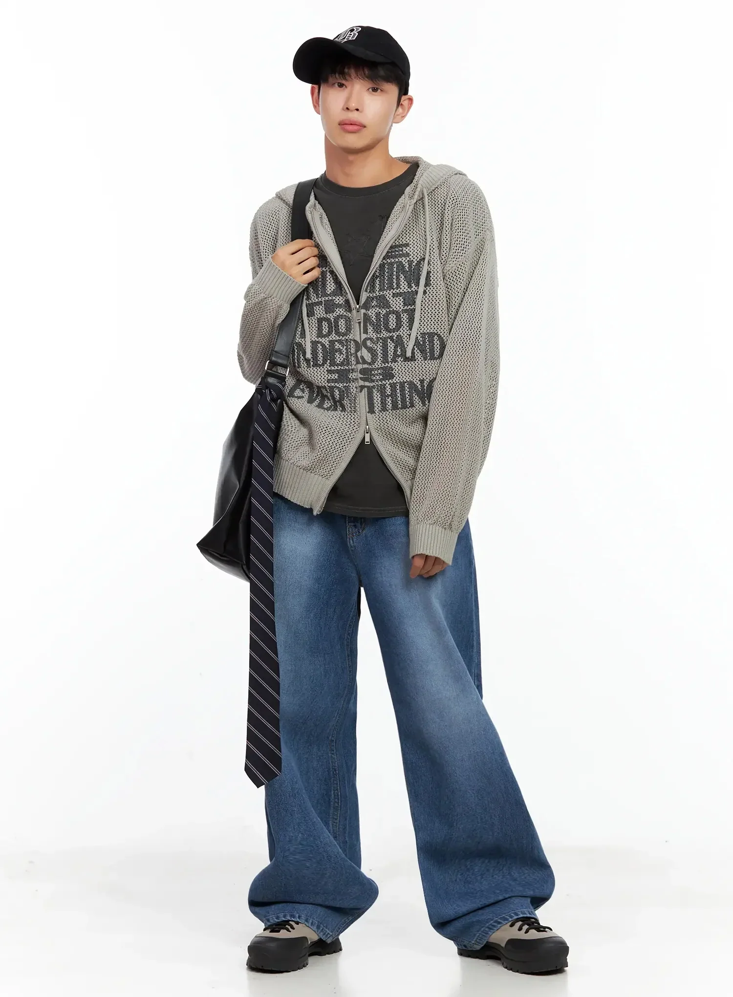 Men's Oversized Crossbody Shoulder Bag IL516 - Image 7