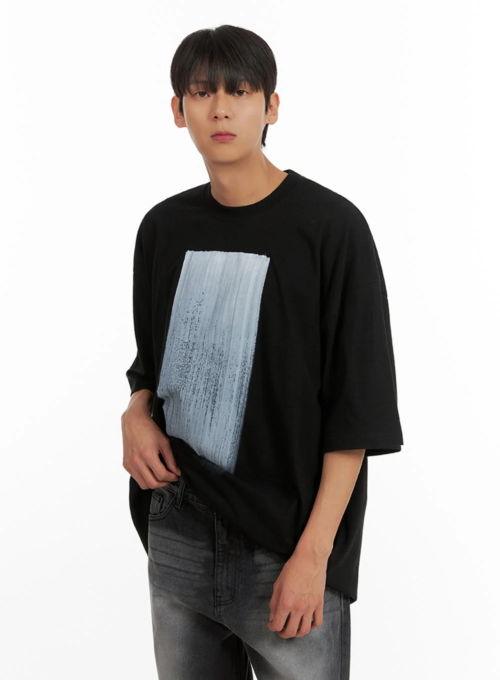 Men's Oversized Graphic T-Shirt IU418 - Image 3