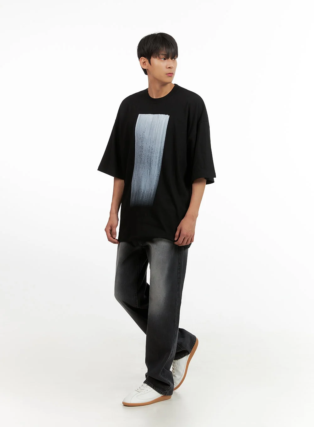 Men's Oversized Graphic T-Shirt IU418 - Image 6