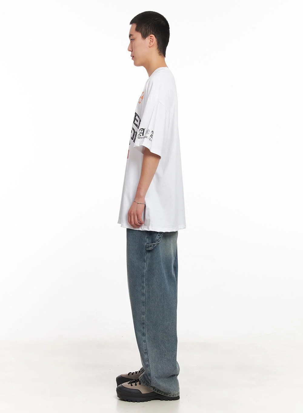 Men's Oversized Graphic T-Shirt IY505 - Image 9