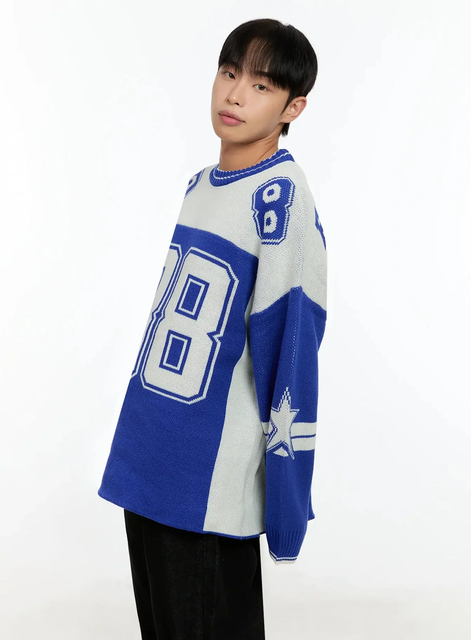 Men's Oversized Rugby Sweater IN506 - Image 11
