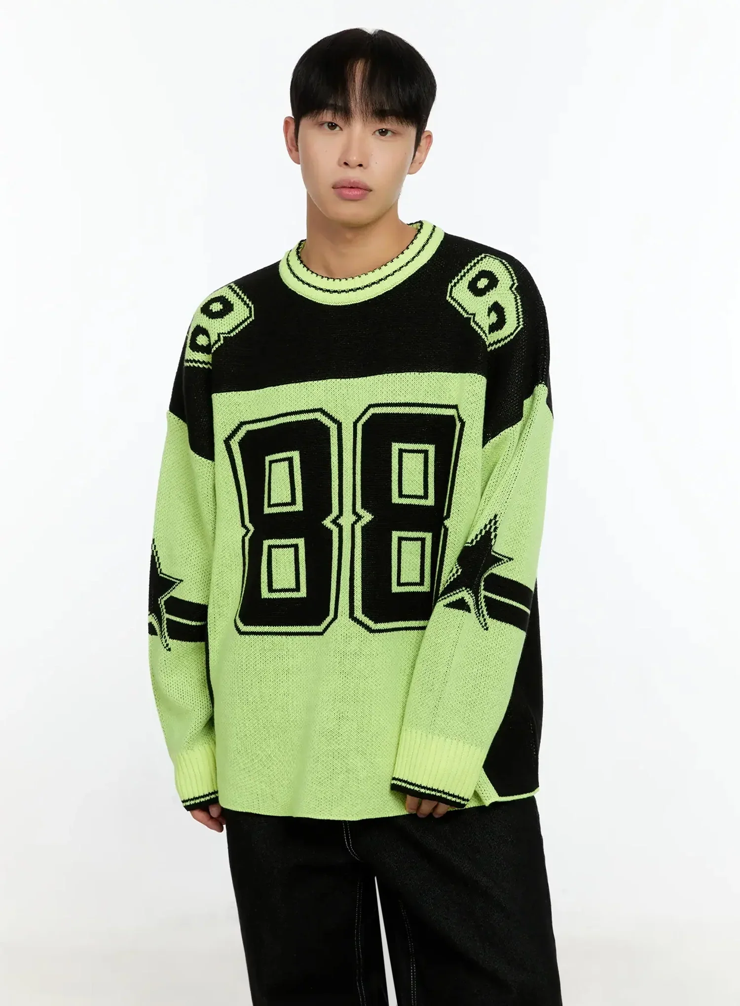 Men's Oversized Rugby Sweater IN506 - Image 15