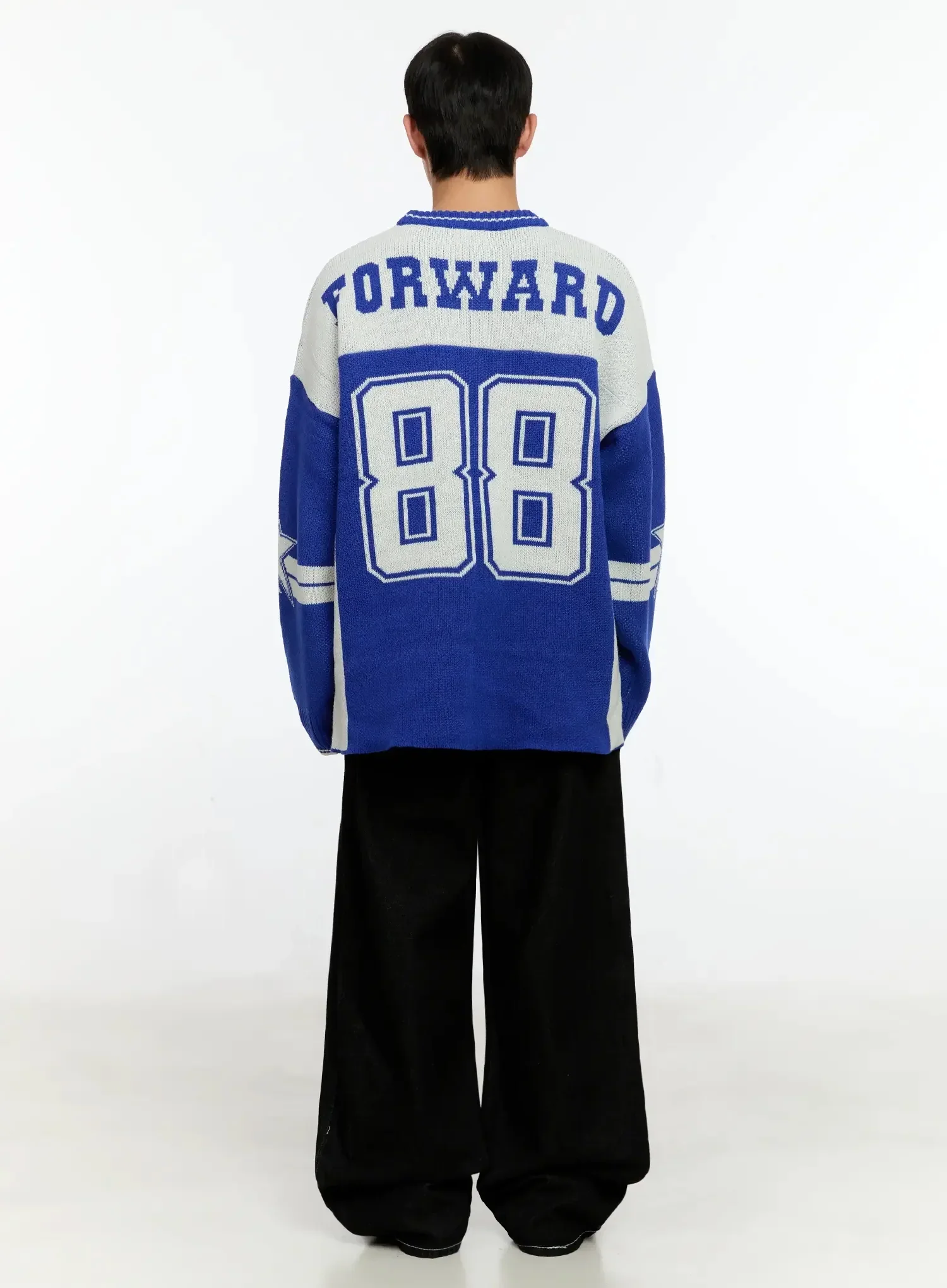 Men's Oversized Rugby Sweater IN506 - Image 8