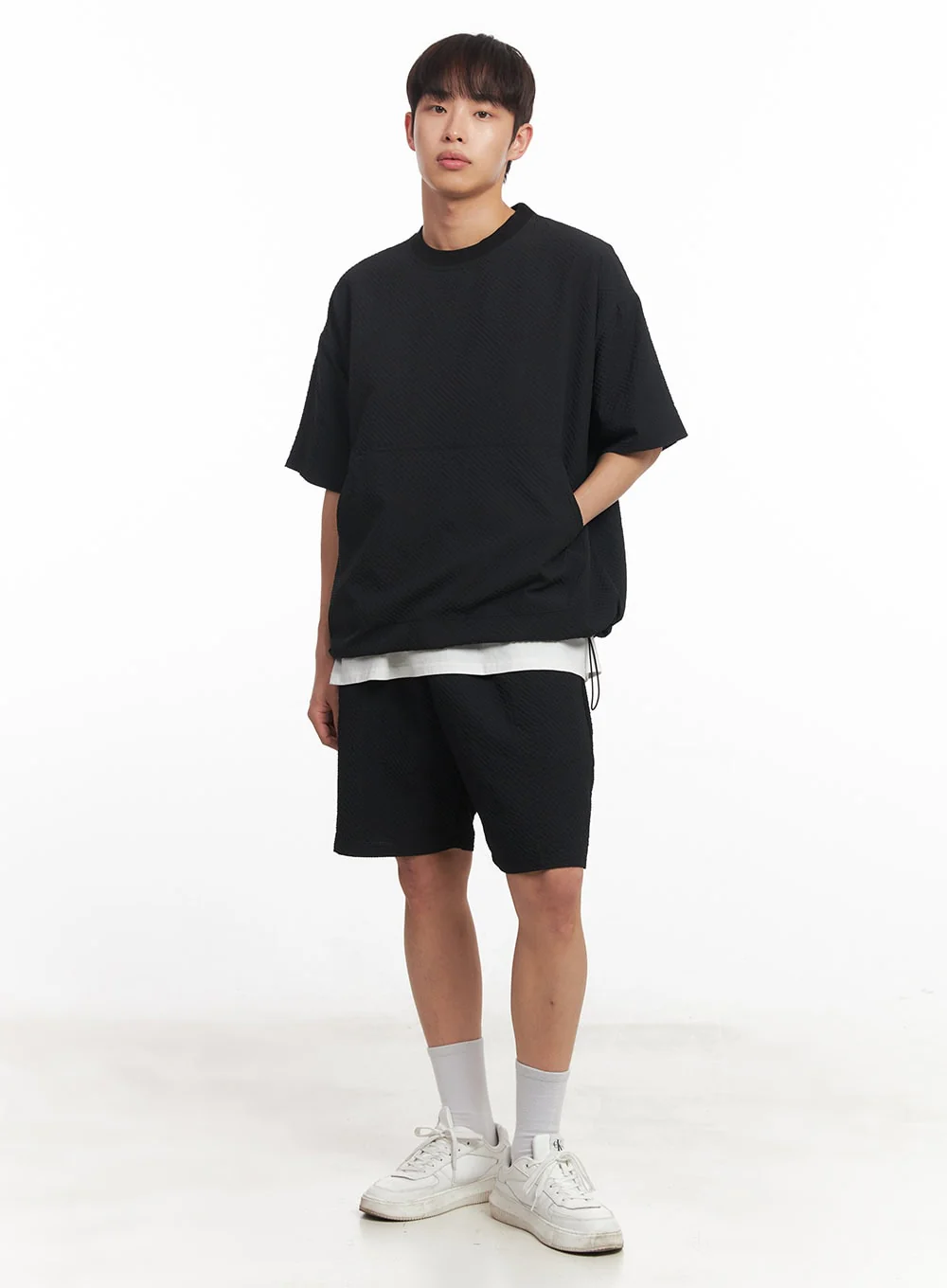 Men's Oversized T-Shirt with Pockets IA518 - Image 10