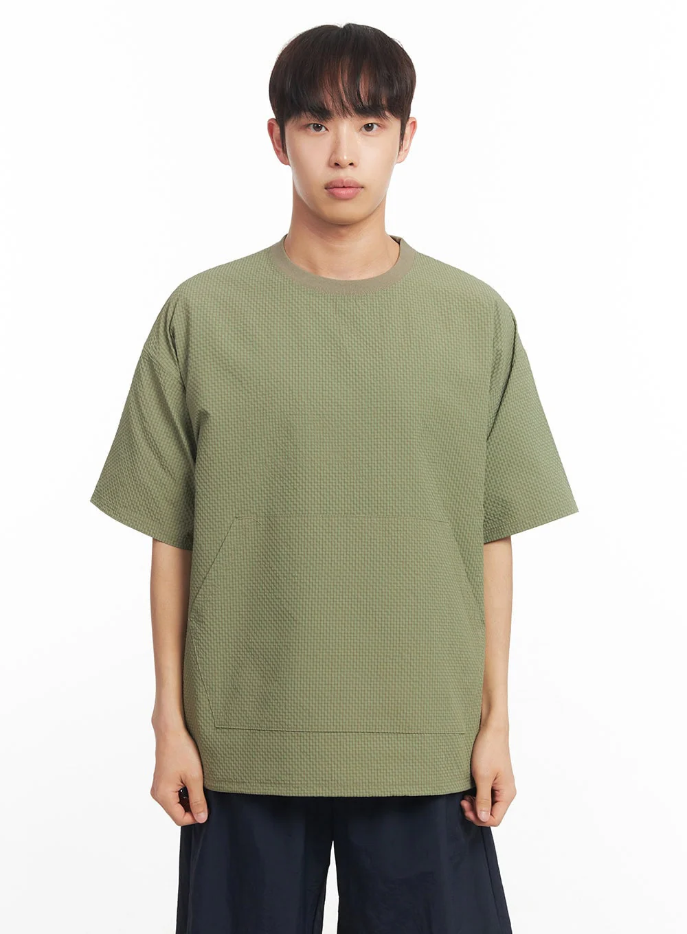 Men's Oversized T-Shirt with Pockets IA518 - Image 12