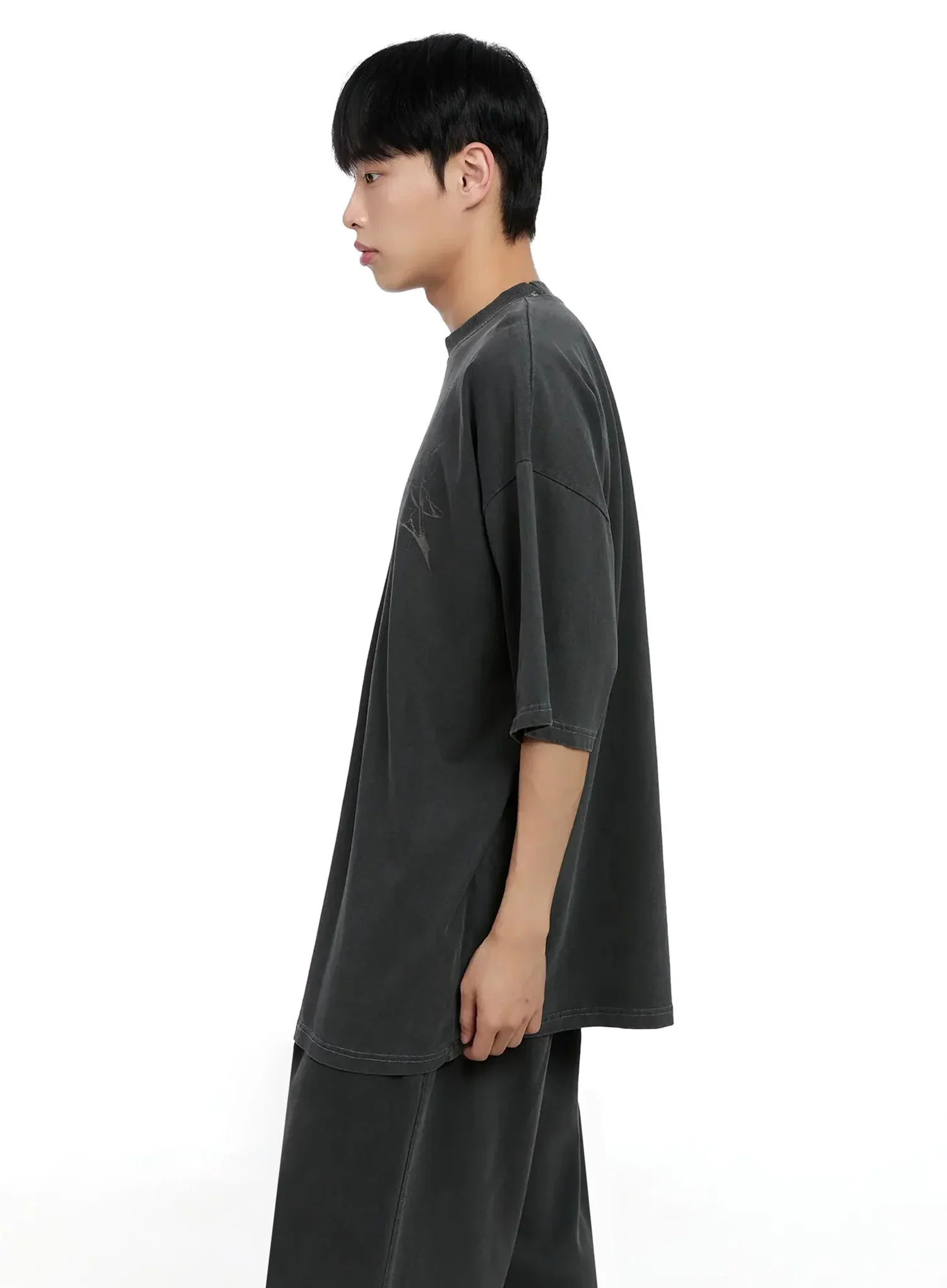 Men's Oversized Text Graphic Tee IG520 - Image 8