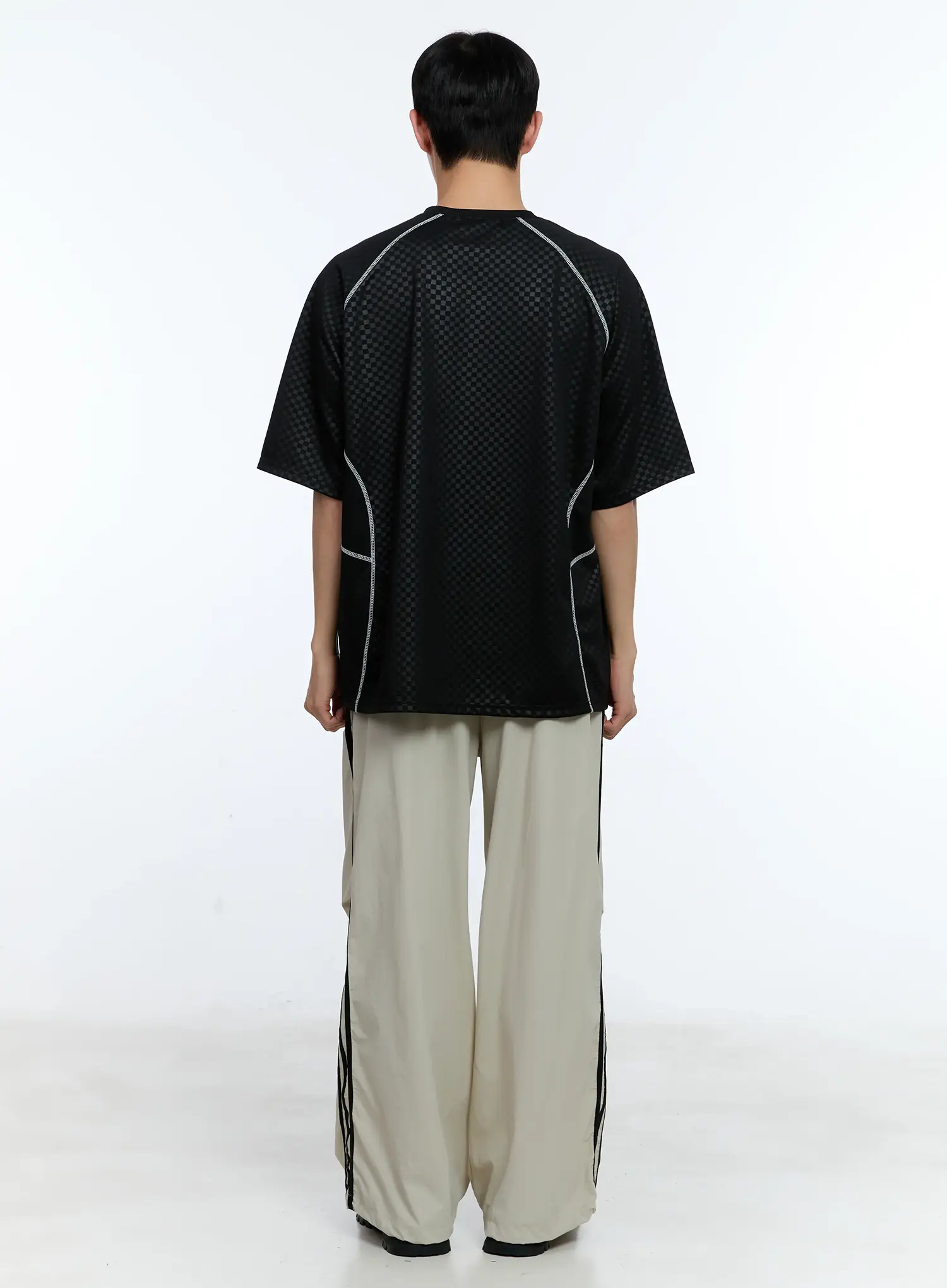 Men's Parachute Nylon Track Pants IL515 - Image 13