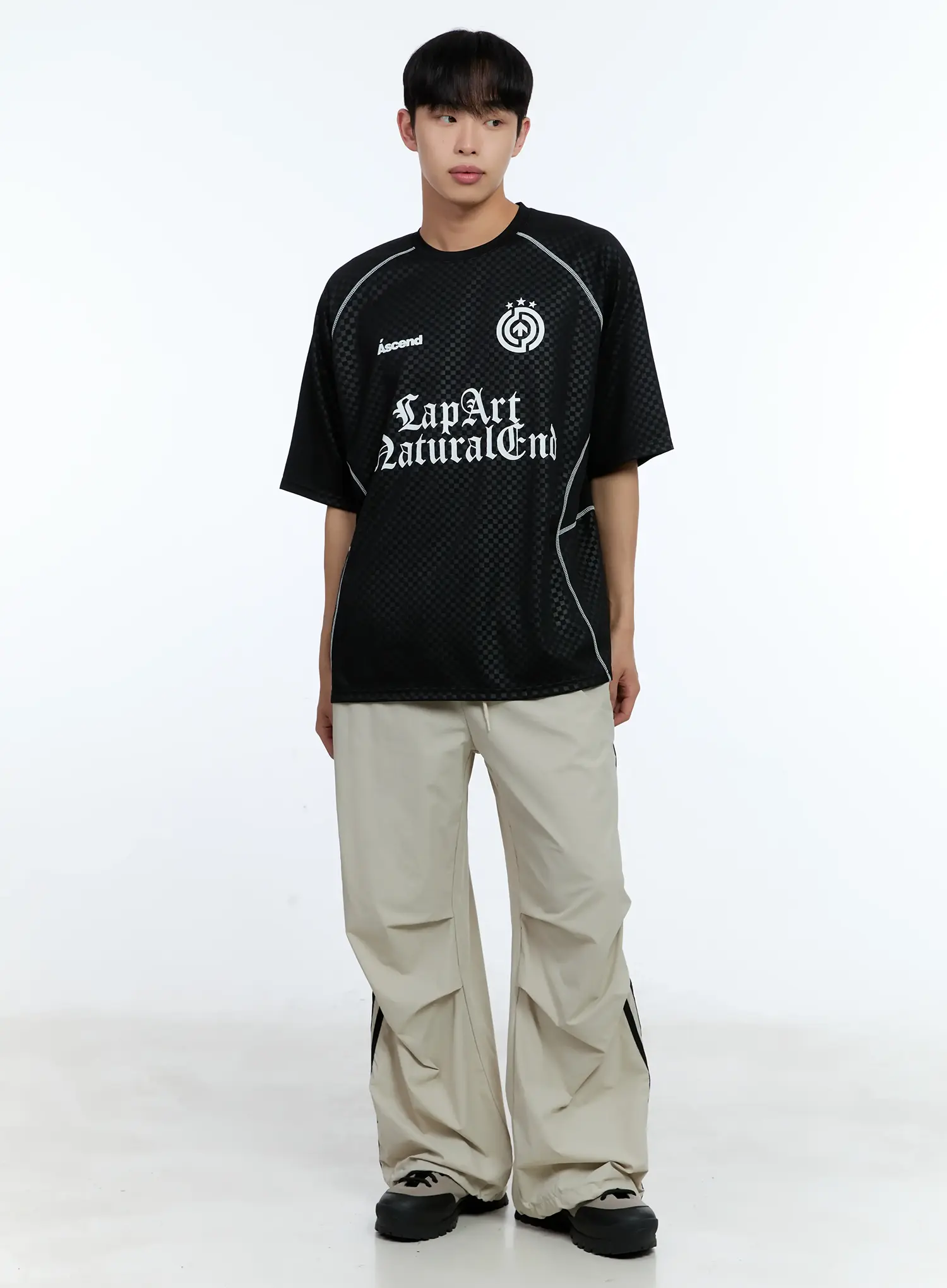 Men's Parachute Nylon Track Pants IL515 - Image 14