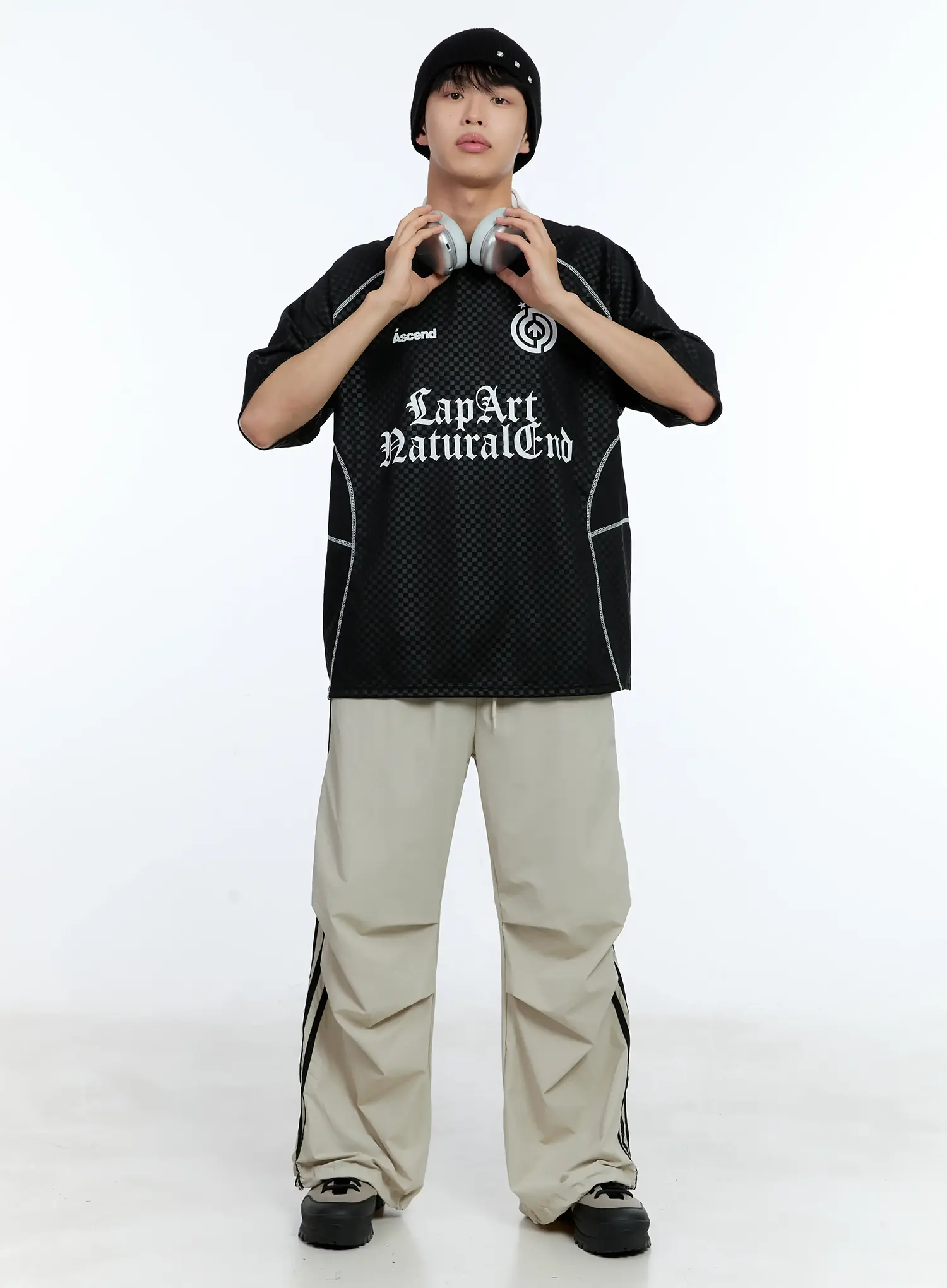 Men's Parachute Nylon Track Pants IL515 - Image 16