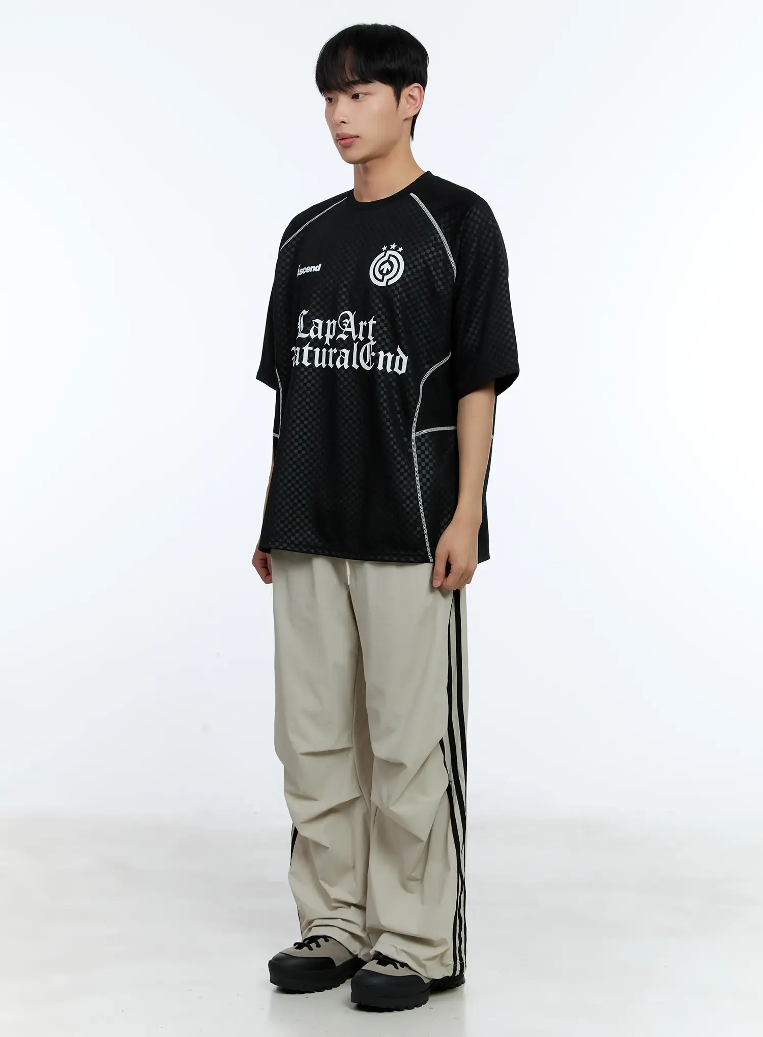 Men's Parachute Nylon Track Pants IL515 - Image 5